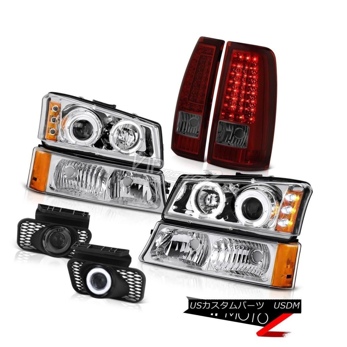 ヘッドライト 2003-2006 Silverado Clear Chrome Bumper Light Rear Brake Lamps Fog Headlights 2003-2006 Silveradoクリアクロームバンパーライトリアブレーキランプフォグヘッドライト 【並行輸入品】