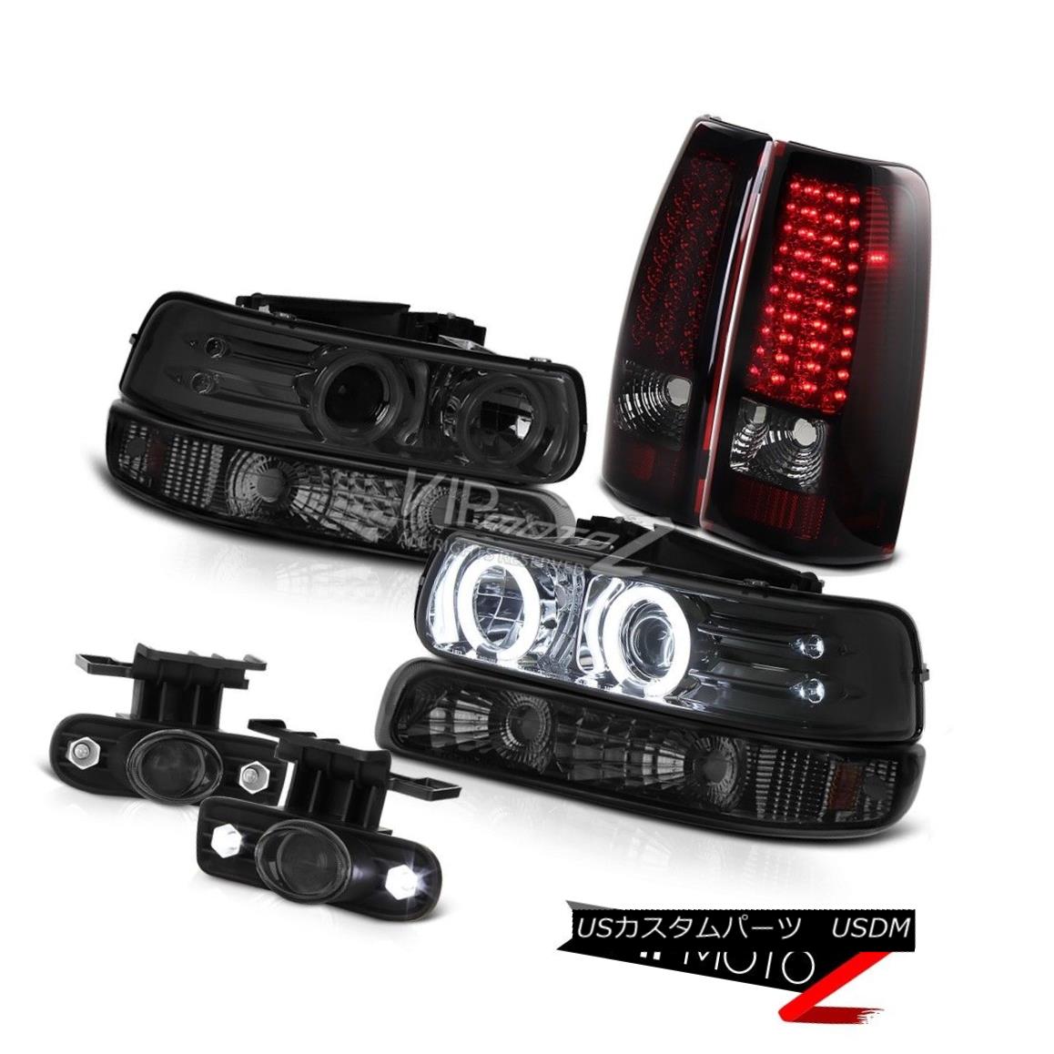 ヘッドライト Dual CCFL Ring Headlight LED Tail Light Projector Foglights 99-02 Silverado 1500 デュアルCCFLリングヘッドライトLEDテールライトプロジェクターフォグライト99-02 Silverado 1500 【並行輸入品】