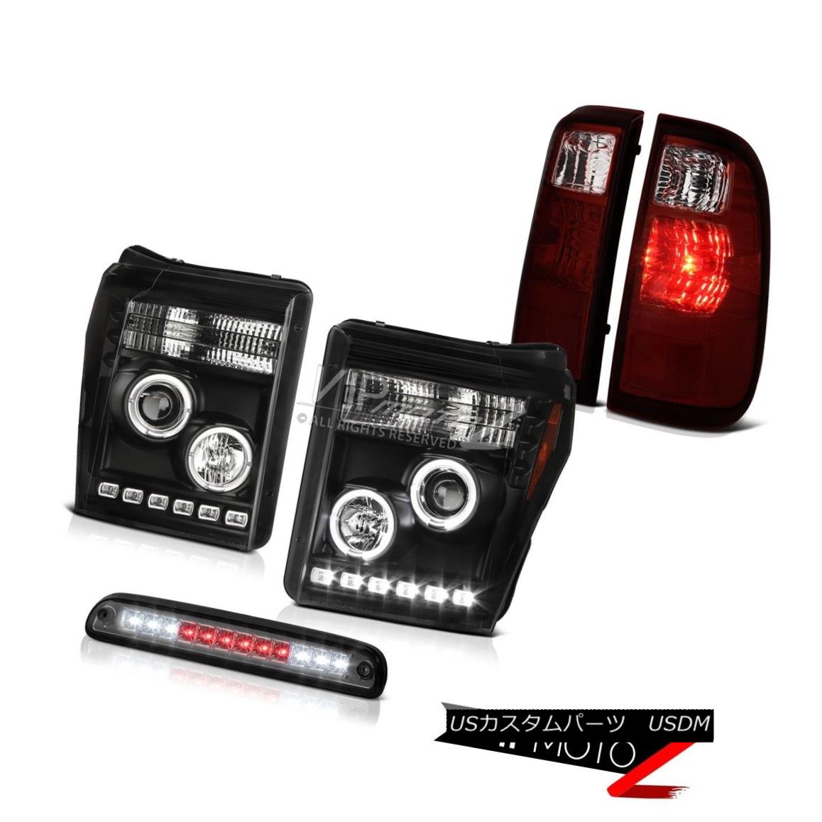 車用品 Headlamps F250店車用品 バイク用品 Titanium ヘッドライト Lights ライト ランプ Xltチタン煙ハイストップランプテールライトプロジェクターヘッドランプ World倉庫 Headlamps 11 16 Smoke Xlt F250 11 16 Tail ヘッドライト パーツ Projector Lamp