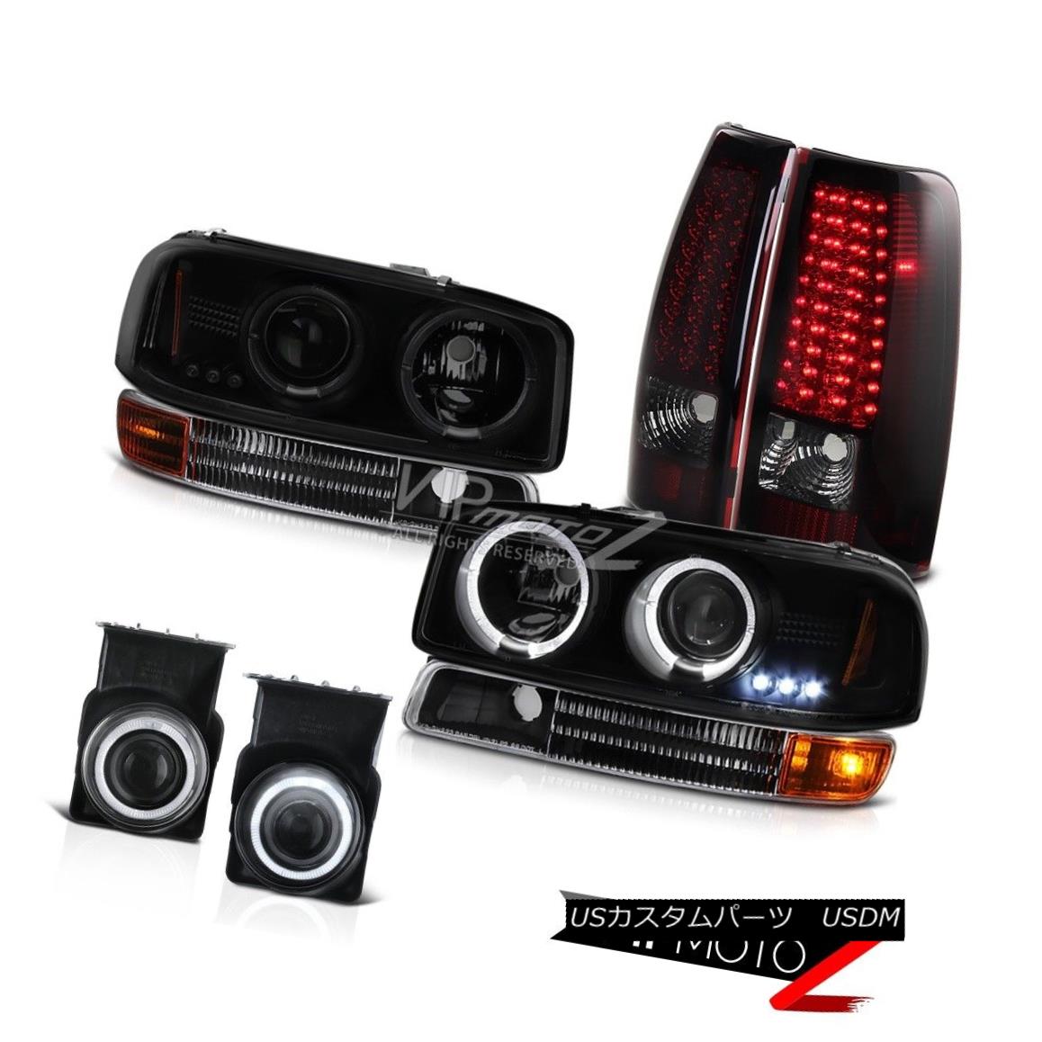 ヘッドライト 2003 GMC GMT800 Projector Fog Halo Headlight Headlamp Bumper Signal LED TailLamp 2003 GMC GMT800プロジェクターフォグハローヘッドライトヘッドランプバンパーシグナルLEDテールランプ 【並行輸入品】