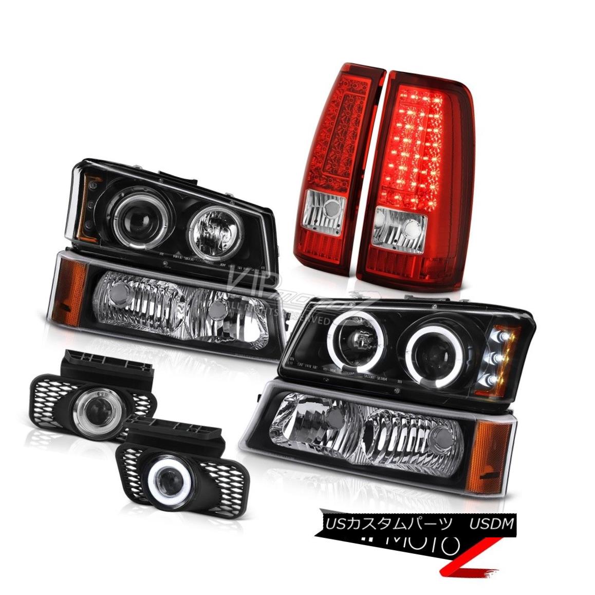 ヘッドライト 2003-2006 Silverado Crystal Clear Foglamps Red Taillamps Signal Lamp Headlights 2003-2006シルバラードクリスタルクリアフォグランプレッドタイルランプシグナルランプヘッドライト 【並行輸入品】