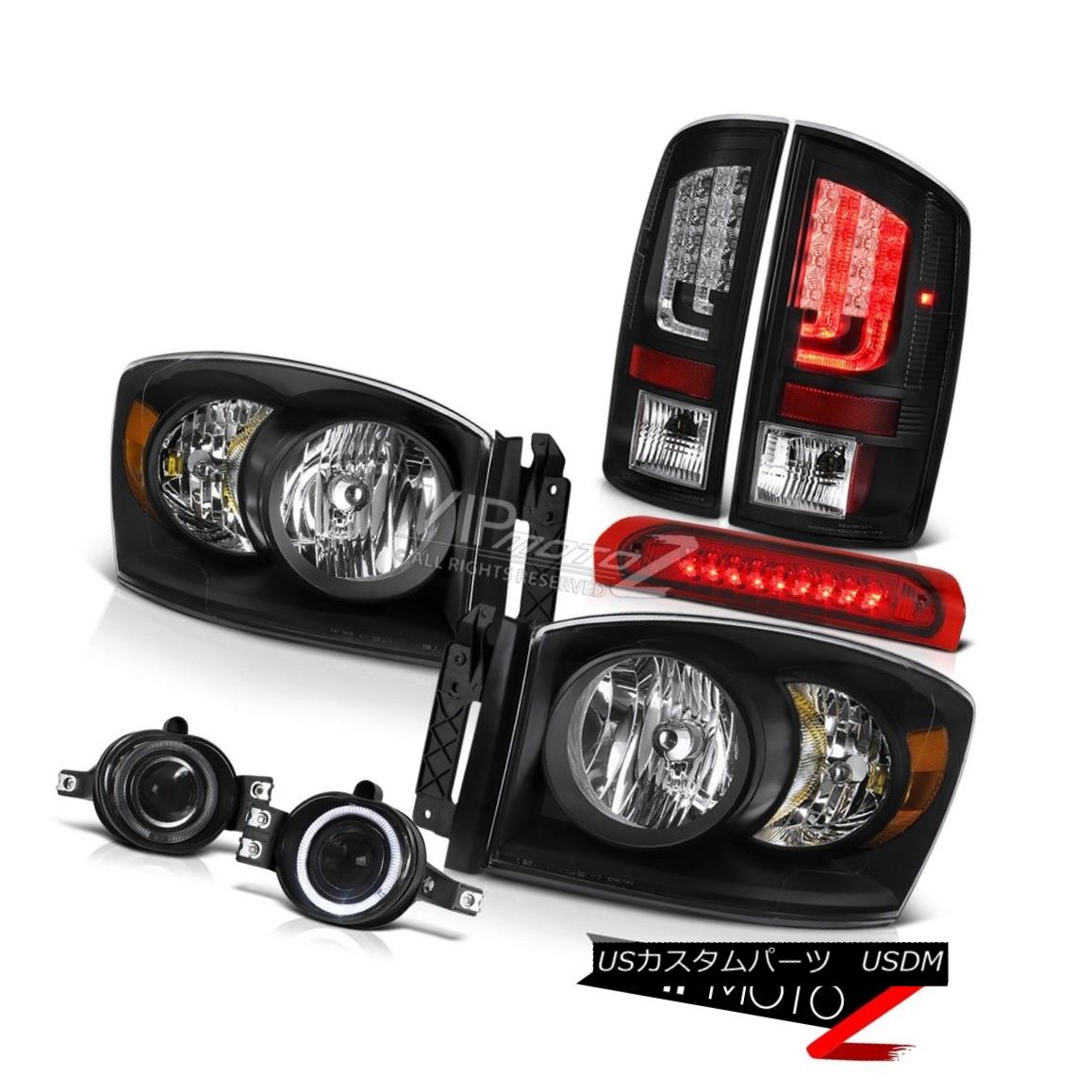 ヘッドライト 2006 Ram WS Tail Lights Headlights Graphite Smoke Foglamps Red Roof Cab Light 2006 Ram WSテールライトヘッドライトグラファイトスモークフォグランプレッドルーフキャブライト 【並行輸入品】