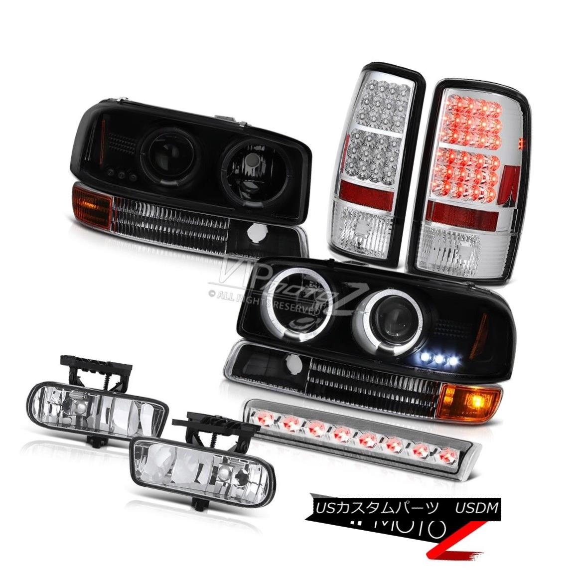 ヘッドライト Halo Headlights Smoke LED Brake Tail Lights FogLamps Roof Stop 00-06 Yukon SLE HaloヘッドライトスモークLEDブレーキテールライトFogLampsルーフストップ00-06ユーコンSLE 【並行輸入品】