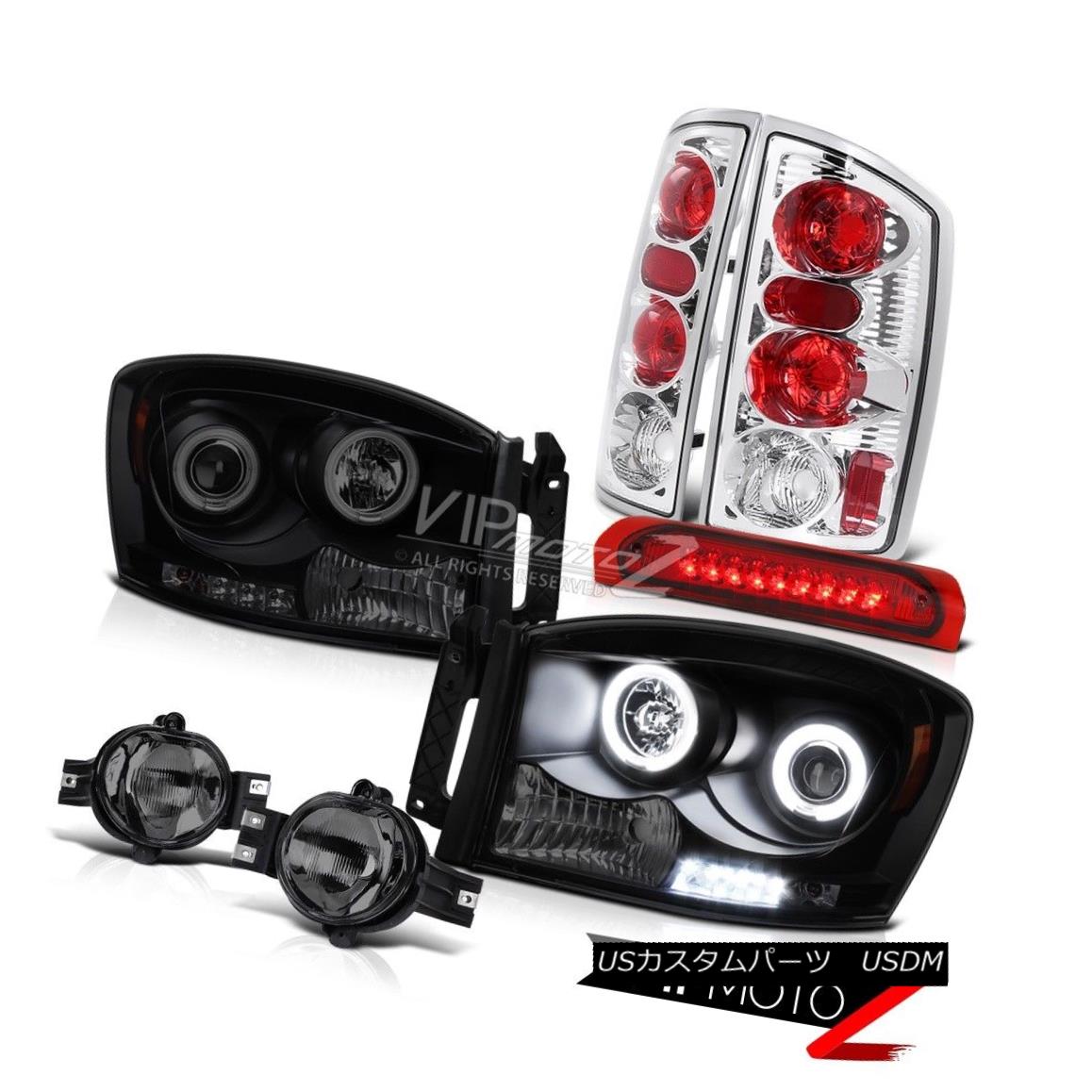ヘッドライト Sinister Black CCFL Halo Headlight Foglight LED Third Brake Tail Lights RAM 2006 Sinister Black CCFL HaloヘッドライトFoglight LEDサードブレーキテールライトRAM 2006 【並行輸入品】