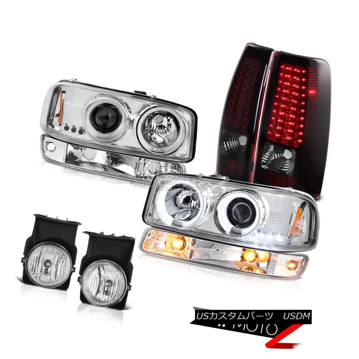 ヘッドライト 03-06 Sierra 6.0L Chrome fog lamps tail brake turn signal ccfl Headlights SMD 03-06 Sierra 6.0LクロームフォグランプテールブレーキターンシグナルccflヘッドライトSMD 【並行輸入品】