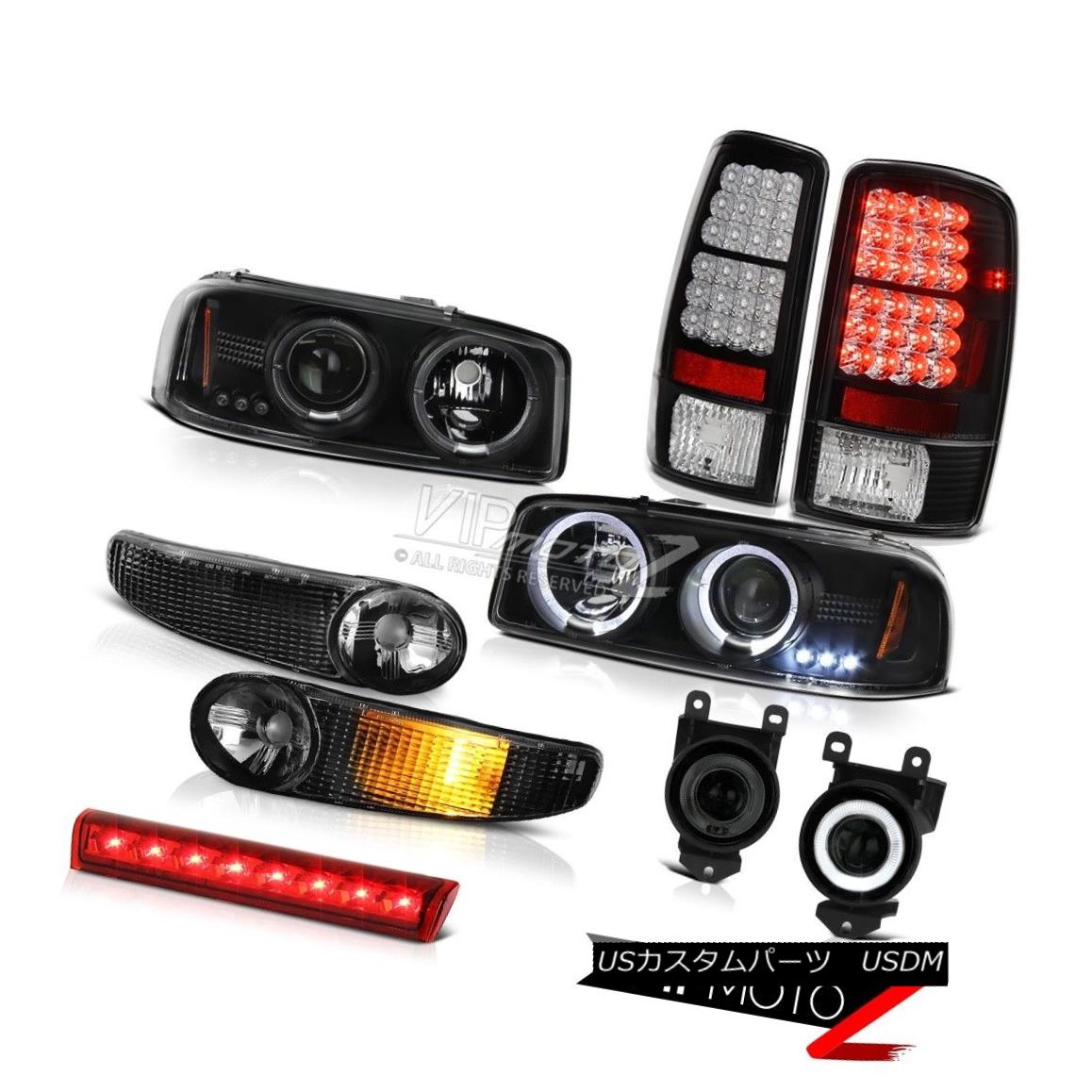 ヘッドライト 2x Halo LED Headlights Signal Brake Tail Light Fog High Stop 01-06 Yukon XL 6.0L 2x Halo LEDヘッドライト信号ブレーキテールライトフォグハイストップ01-06ユーコンXL 6.0L 【並行輸入品】
