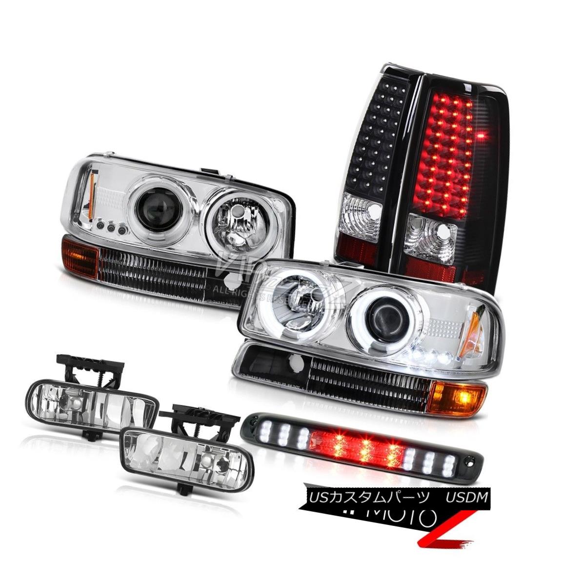 ヘッドライト 99-02 Sierra Projector Headlights CCFL Halo Bumper LED Tail Lights Driving Fog 99-02 SierraプロジェクターヘッドライトCCFL Halo Bumper LEDテールライトドライビングフォグ 【並行輸入品】