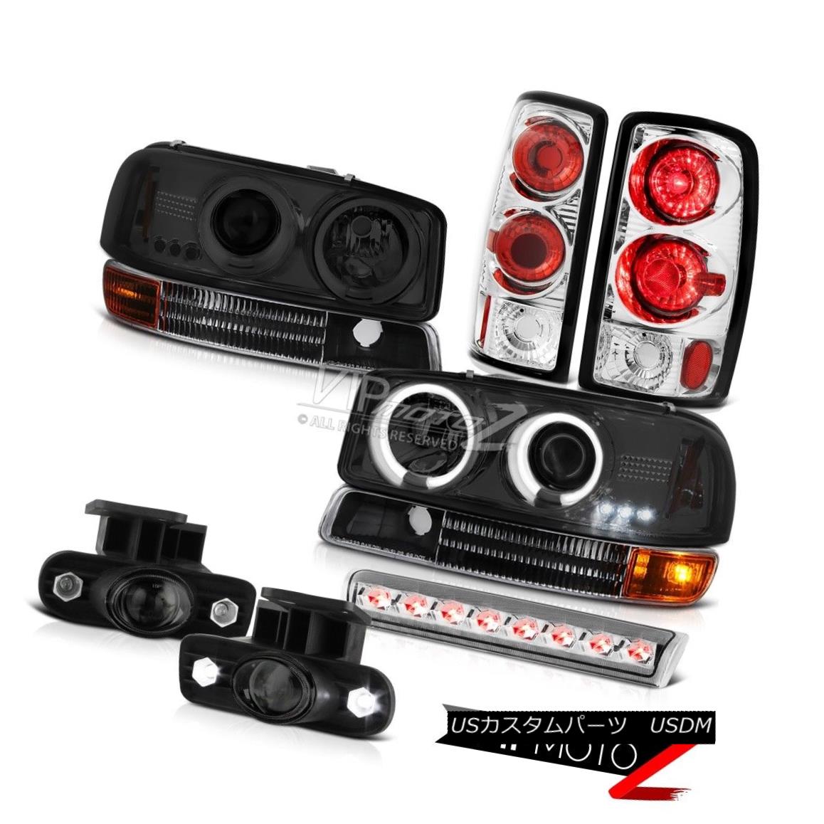 ヘッドライト CCFL Angel Eye Projector Headlights Bumper Brake FogLights Roof LED 00-06 Yukon CCFLエンジェルアイプロジェクターヘッドライトバンパーブレーキフォグライトルーフLED 00-06ユーコン 【並行輸入品】