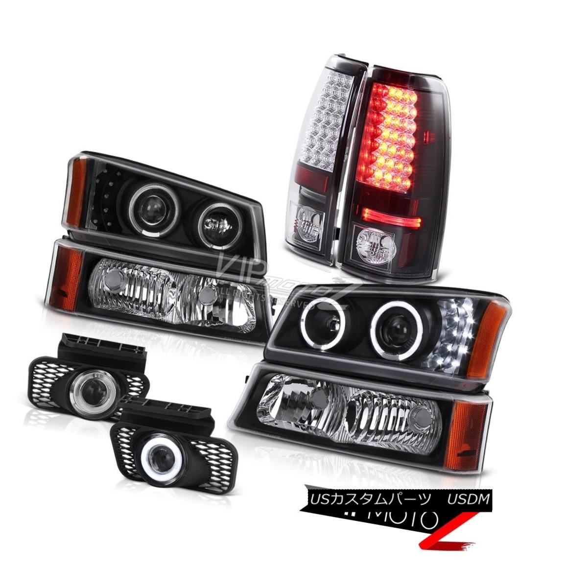 ヘッドライト LED Angel Eye Projector Headlights Parking Taillights Foglights 03-06 Silverado LEDエンジェルアイプロジェクターヘッドライトパーキングテールライトFoglights 03-06 Silverado 【並行輸入品】