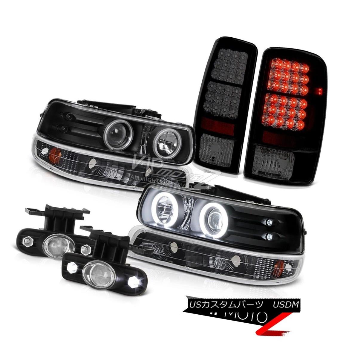ヘッドライト 00 01 02 03 04 05 06 Tahoe Halo CCFL Headlamps Sinister Black LED Brake Lamp Fog 00 01 02 03 04 05 06タホ・ハローCCFLヘッドランプ灰色の黒LEDブレーキランプ・フォグ 【並行輸入品】