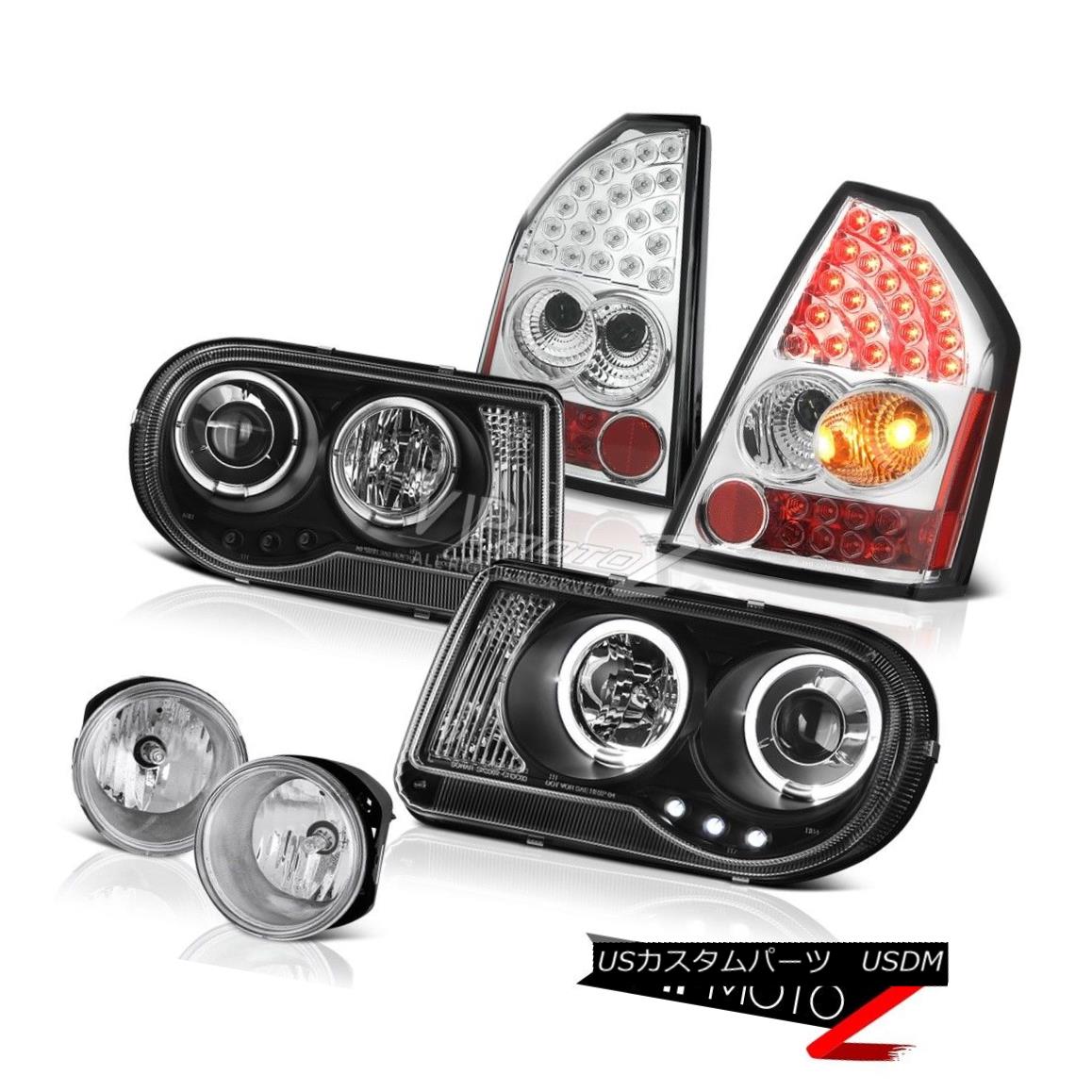 ヘッドライト LED Projector Chrome Tail Lights Driving Fog 2005 2006 2007 Chrysler 300C SRT8 LEDプロジェクタークロームテールライトドライビングフォグ2005 2006 2007クライスラー300C SRT8 【並行輸入品】