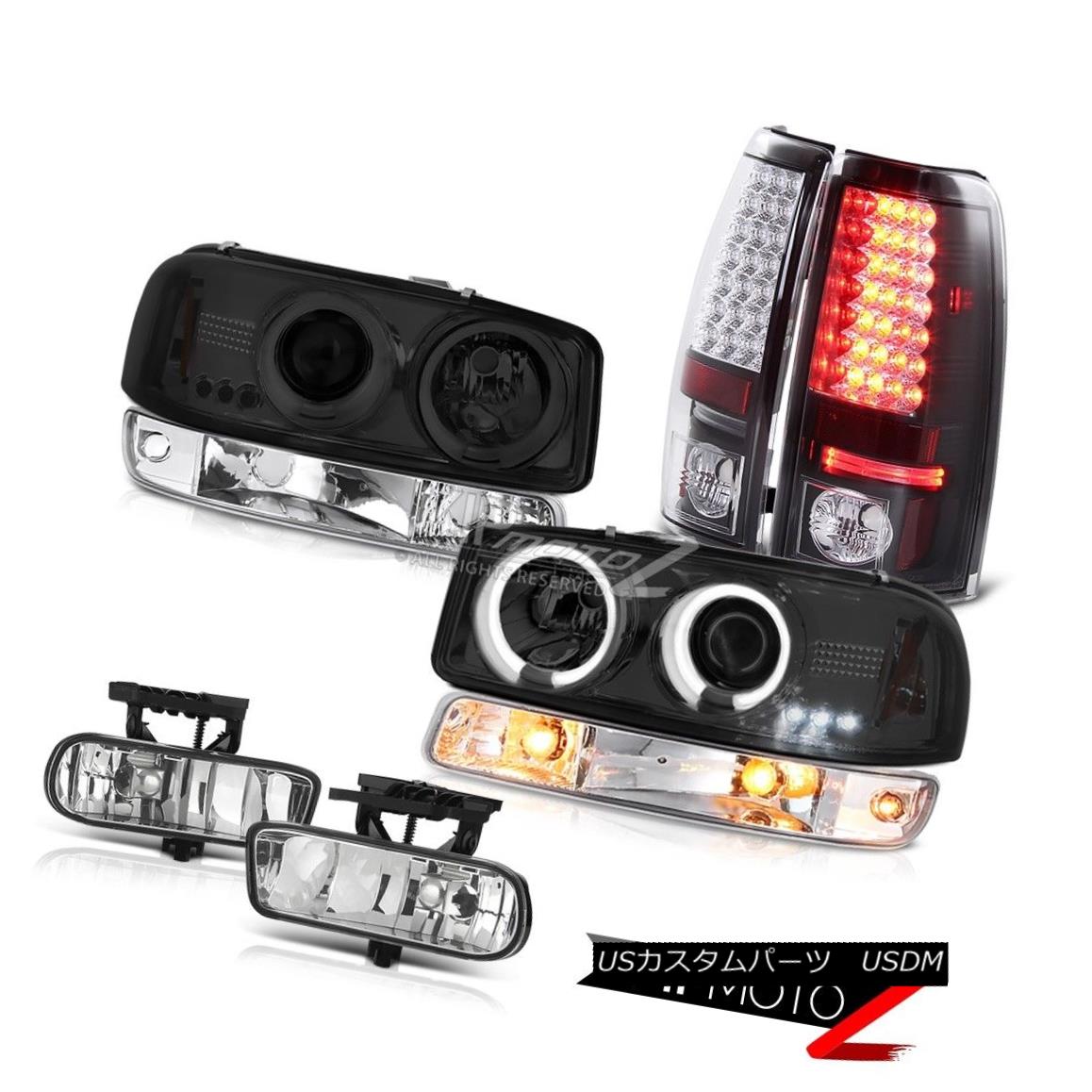 ヘッドライト 99 00 01 02 Sierra SLE Fog lamps inky black smd tail signal lamp ccfl Headlamps 99 00 01 02シエラSLEフォグランプ黒色smdテールシグナルランプccflヘッドランプ 【並行輸入品】