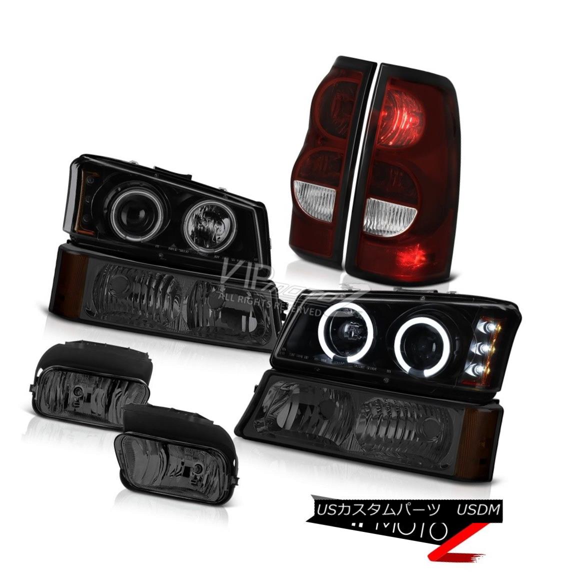 ヘッドライト 03-06 Silverado 2500Hd Smokey Fog Lights Tail Signal Light Headlights Ccfl Rim 03-06 Silverado 2500HdスモーキーフォグライトテールシグナルライトヘッドライトCcfl Rim 【並行輸入品】