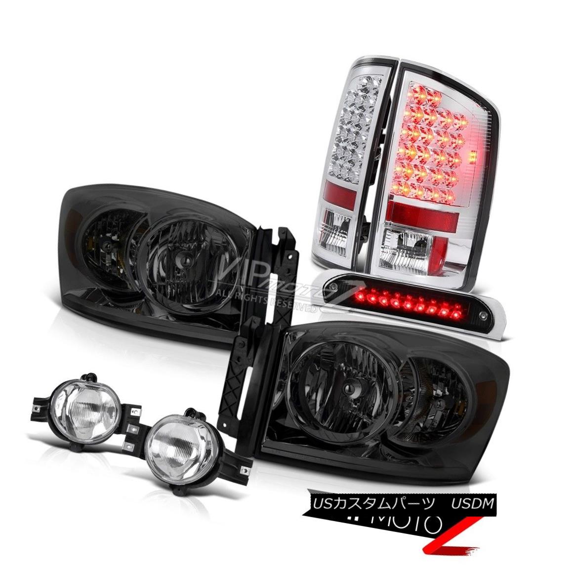 ヘッドライト 2006 Ram Magnum V8 Smoke Headlights Clear LED Tail Lights Chrome Fog Brake Cargo 2006ラムマグナムV8煙ヘッドライトクリアLEDテールライトクロムフォグブレーキカーゴ 【並行輸入品】