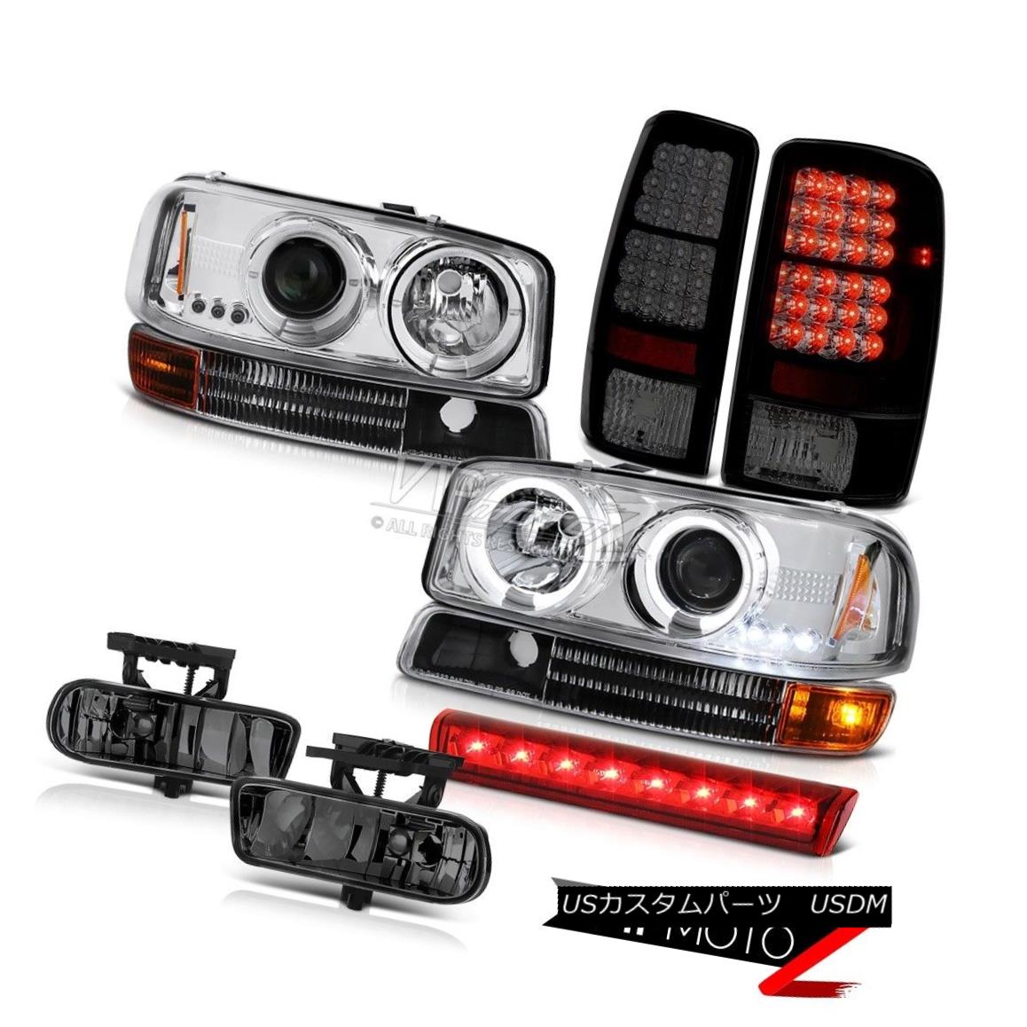 ヘッドライト Bumper LED Tail Lamp Driving Fog RED Brake 2000-2006 Yukon Chrome Halo Headlight バンパーLEDテールランプ霧走行REDブレーキ2000-2006ユーコンクロームハローヘッドライト 【並行輸入品】