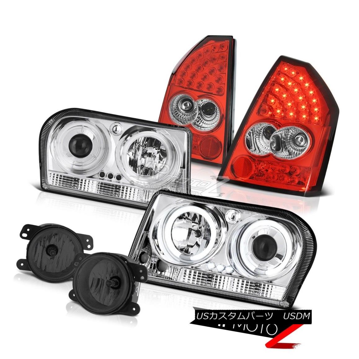 ヘッドライト 05-07 Chrysler 300 2.7L Brightest CCFL Ring Headlights LED Taillamps Black Fog 05-07クライスラー300 2.7L最も明るいCCFLリングヘッドライトLEDタイルランプブラックフォッグ 【並行輸入品】