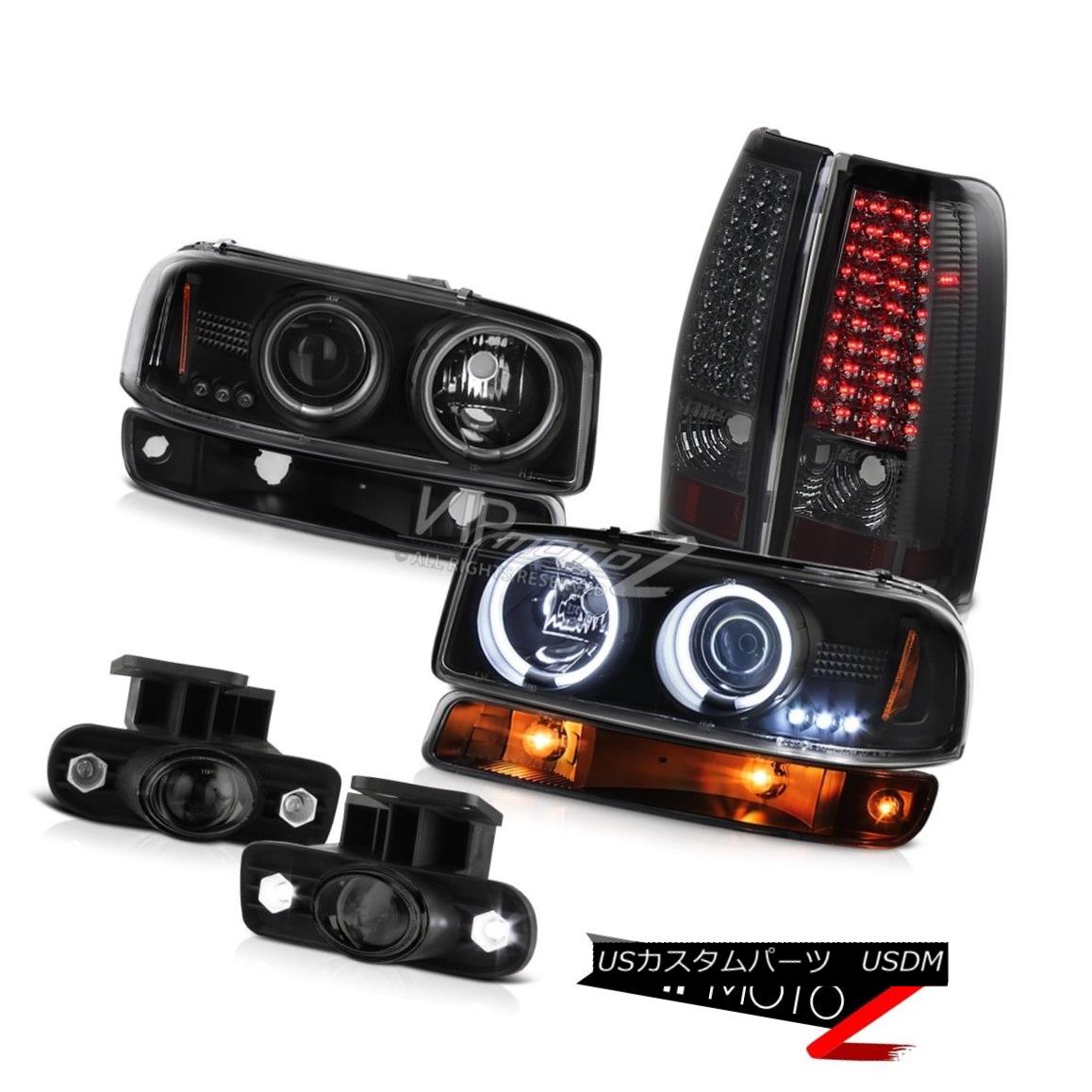 ヘッドライト 99-02 Sierra 2500 Smoked fog lamps smd tail black bumper light ccfl Headlamps 99-02 Sierra 2500スモークフォグランプsmdテールブラックバンパーライトccflヘッドランプ 【並行輸入品】