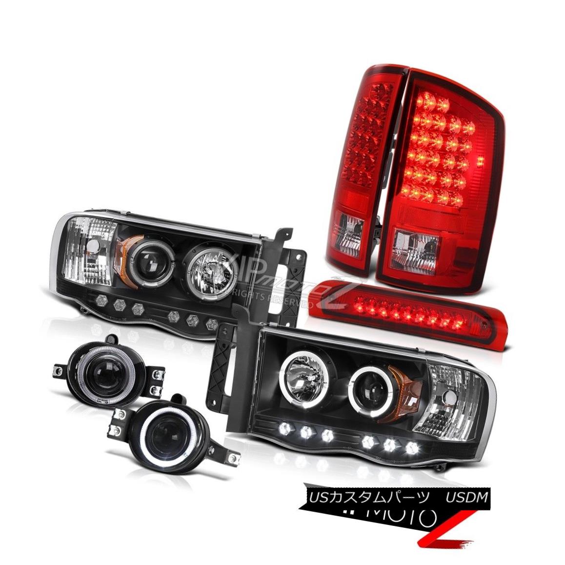 ヘッドライト L+R Halo Projector Headlights+3rd Brake/LED Tail Light+Fog Lamp 2002-05 RAM 1500 L + R Haloプロジェクターヘッドライト+第3ブレーキ/ LEDテールライト+フォグランプ2002-05 RAM 1500 【並行輸入品】
