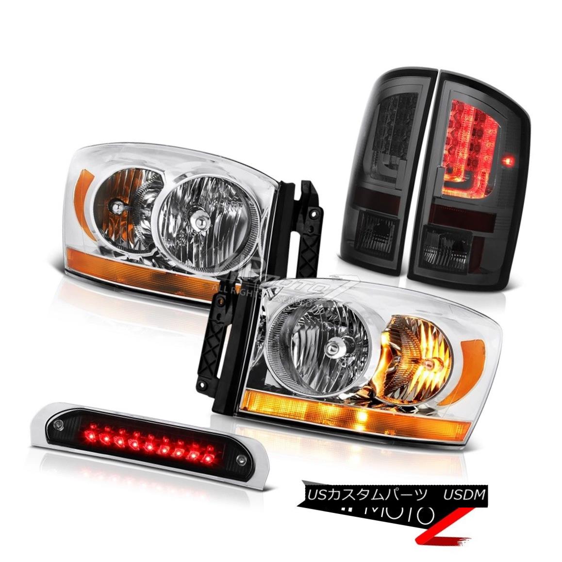 ヘッドライト 07-09 Dodge Ram 2500 1500 4.7L Rear Brake Lights Third Light Headlamps Assembly 07-09ダッジラム2500 1500 4.7Lリアブレーキライトサードライトヘッドランプアセンブリ 【並行輸入品】