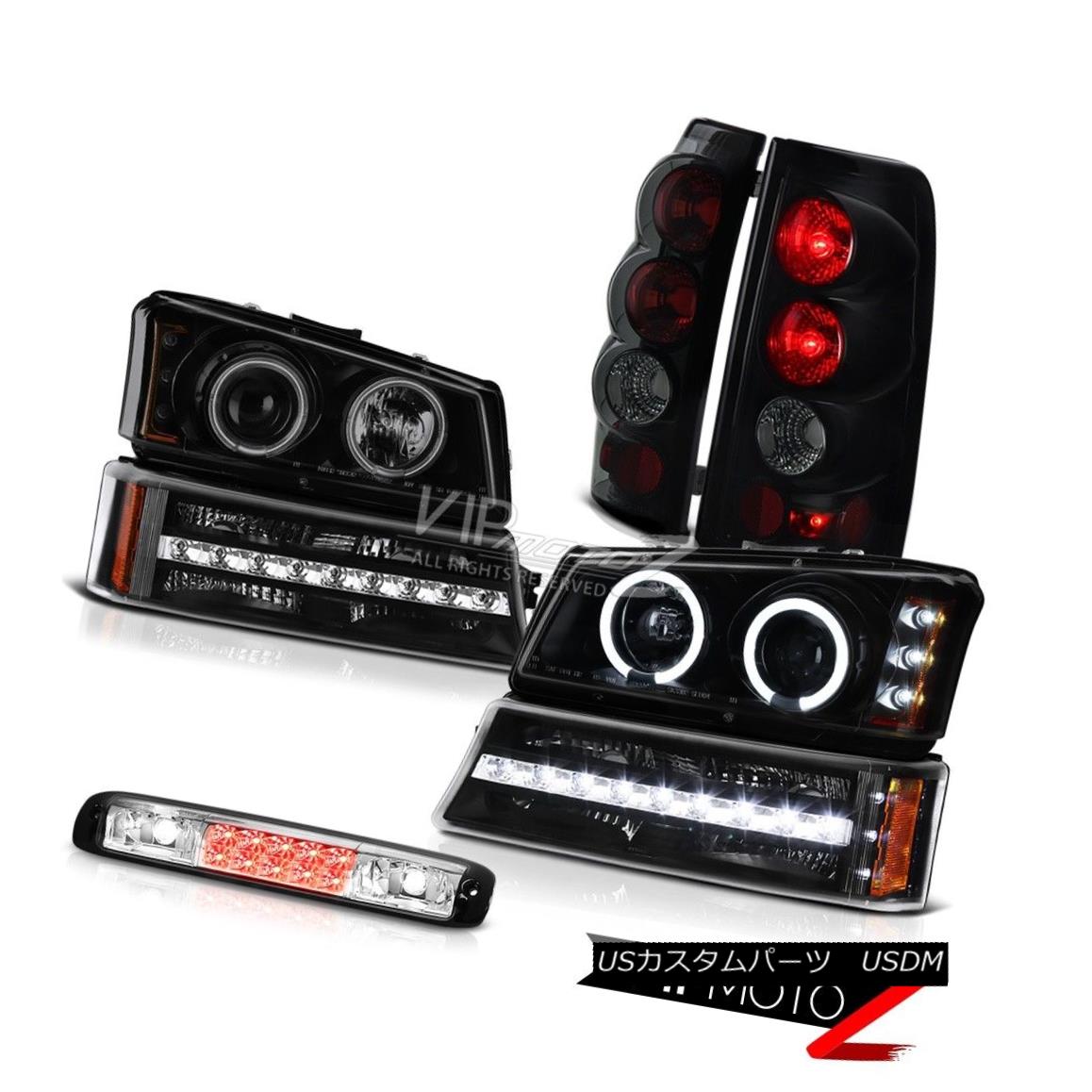 ヘッドライト 03-06 Silverado 3RD Brake Light Bumper Lamp Dark Tinted Headlamps Parking Lights 03-06 Silverado 3RDブレーキライトバンパーランプダークティンテッドヘッドランプパーキングライト 【並行輸入品】