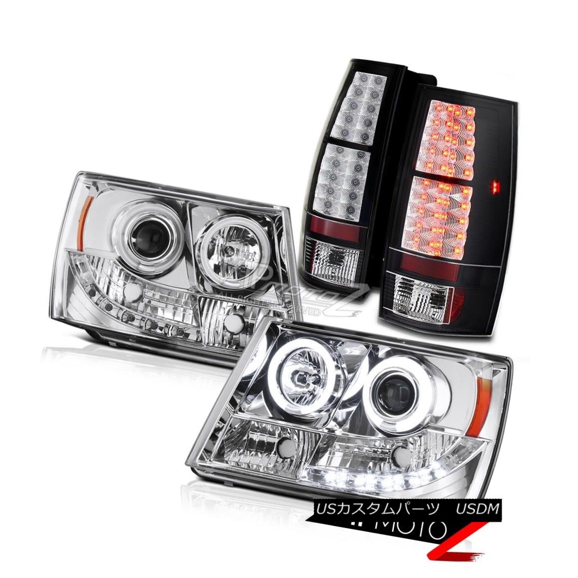 ライト ランプ 種類豊富な品揃え Led Headlamp Black Projector Ccfl Clear Crystal ヘッドライト Taillight クリスタルクリア Ccfl プロジェクターヘッドランプ ブラックledテールライト郊外07 13タホ Tahoe 07 13 Suburban