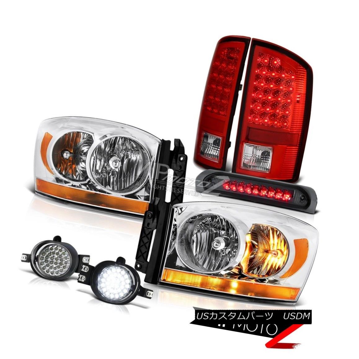 ヘッドライト 2006 Ram Ws Clear Chrome Headlamps Fog Lights Roof Cab Lamp Red Parking Brake 2006 Ram Wsクリアクロームヘッドランプフォグライトルーフキャブランプレッドパーキングブレーキ 【並行輸入品】