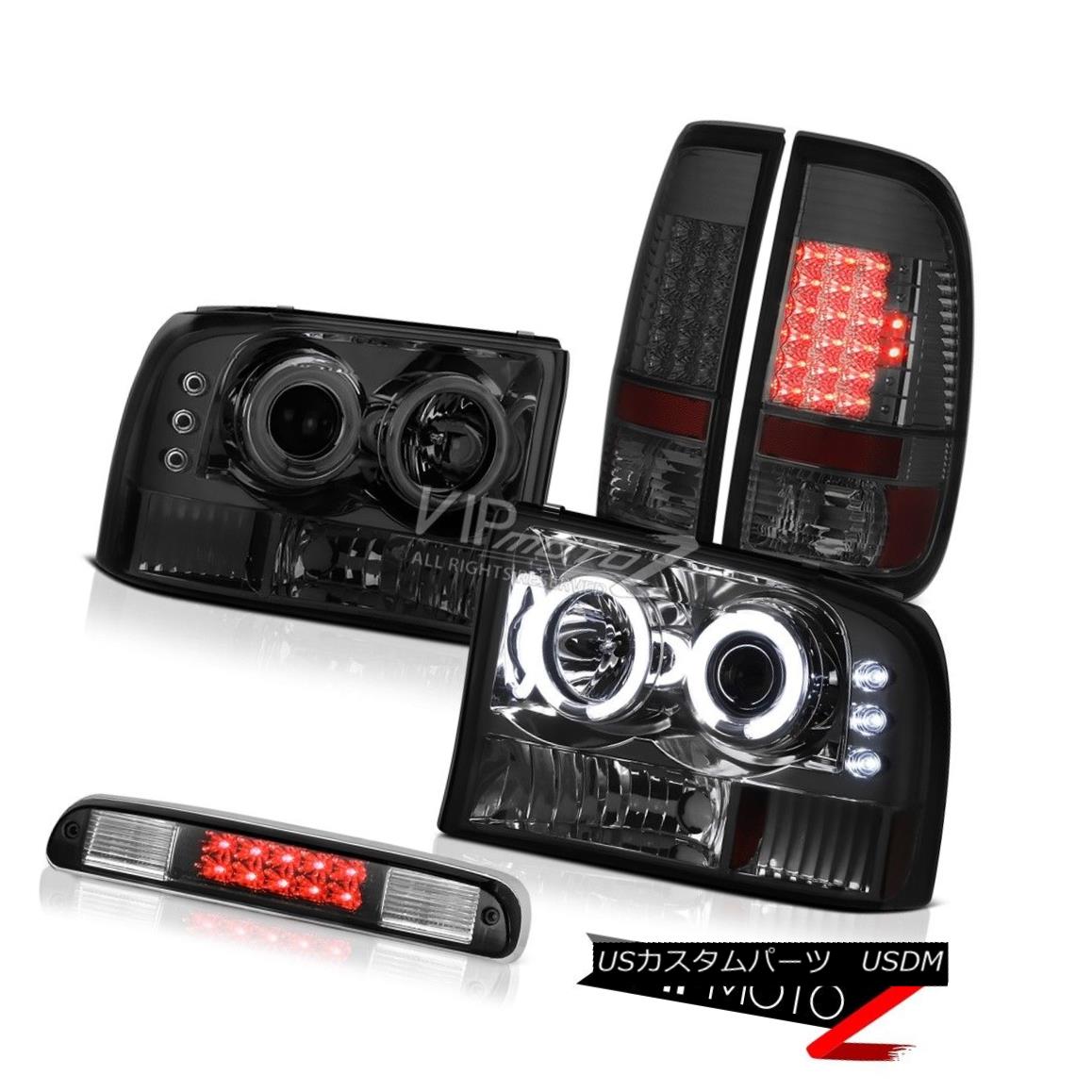 ヘッドライト Halo DRL Headlights Smoke Brake Tail Lights High Cargo LED 1999-2004 F250 Lariat Halo DRLヘッドライトスモークブレーキテールライトHigh Cargo LED 1999-2004 F250 Lariat 【並行輸入品】