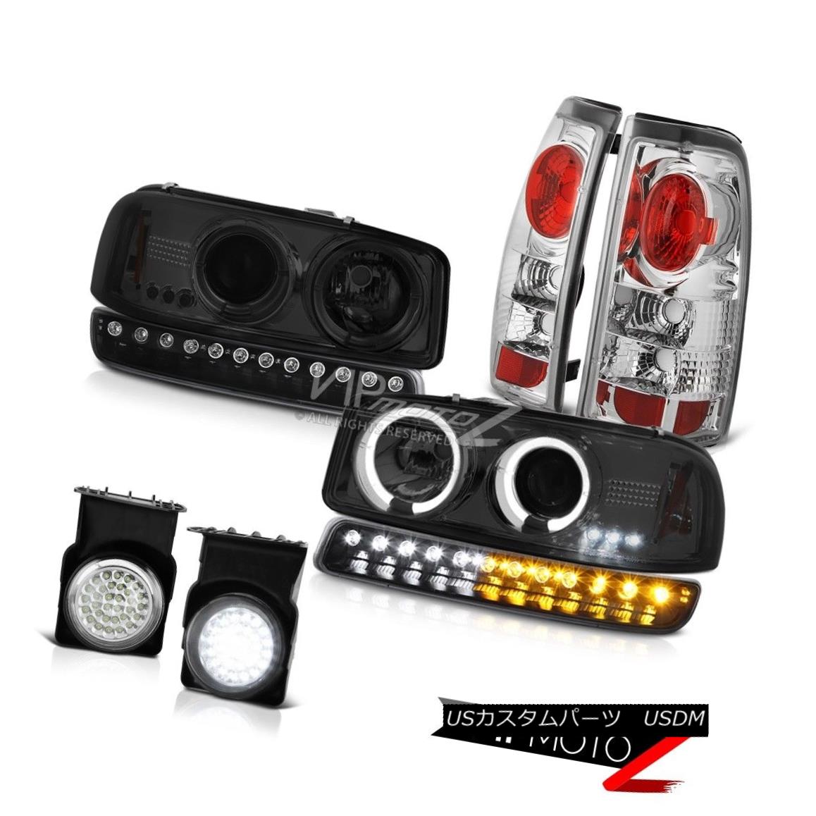 ヘッドライト 03-06 Sierra 6.6L Euro clear fog lamps tail brake parking light smokey Headlamps 03-06シエラ6.6Lユーロクリアフォグランプテールブレーキパーキングライトスモーヘッドランプ 【並行輸入品】