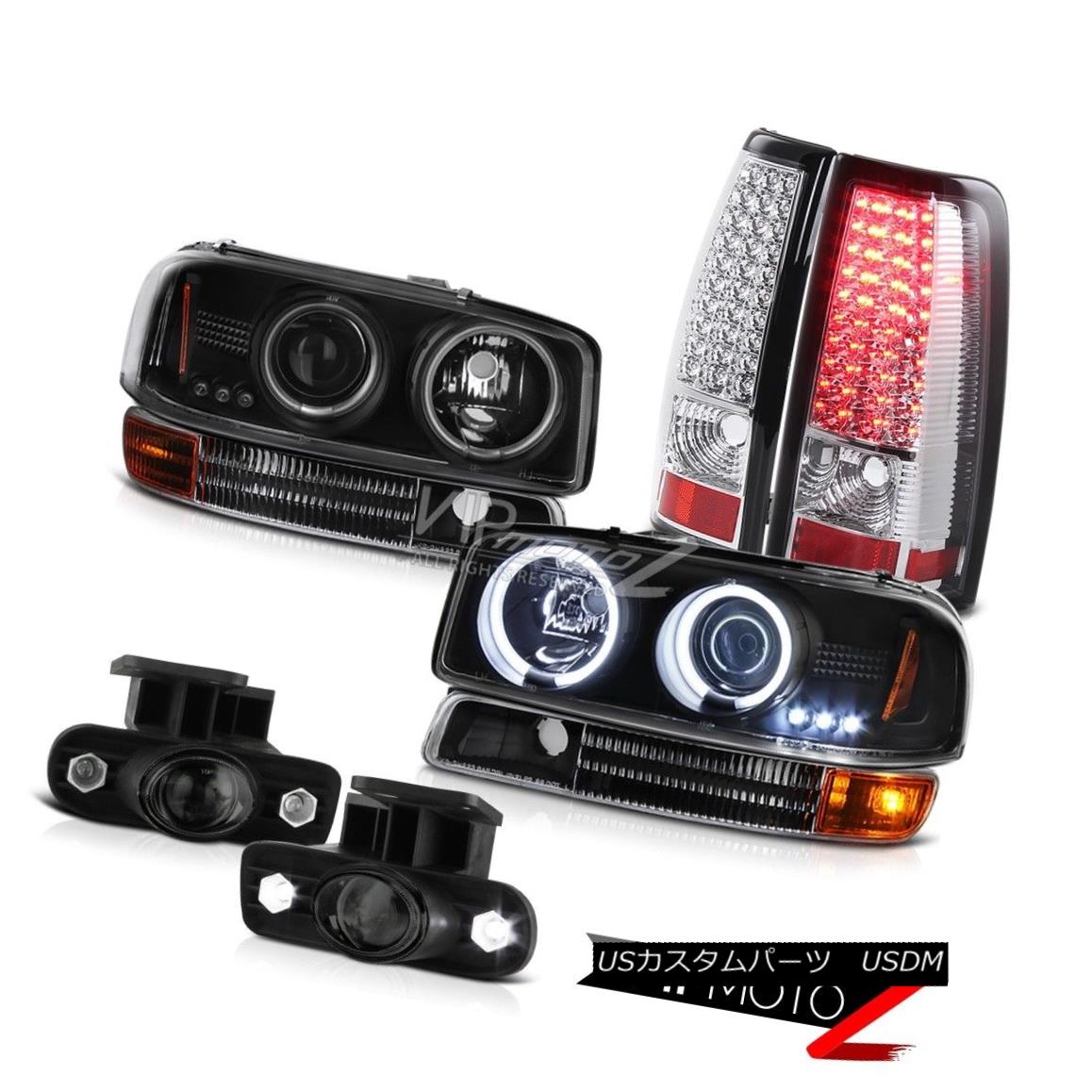 ヘッドライト 99-03 Sierra 4.3L V6 CCFL Angel Eye Headlights Parking Tail Lamps Projector Fog 99-03 Sierra 4.3L V6 CCFLエンジェルアイヘッドライトパーキングテールランププロジェクターフォグ 【並行輸入品】