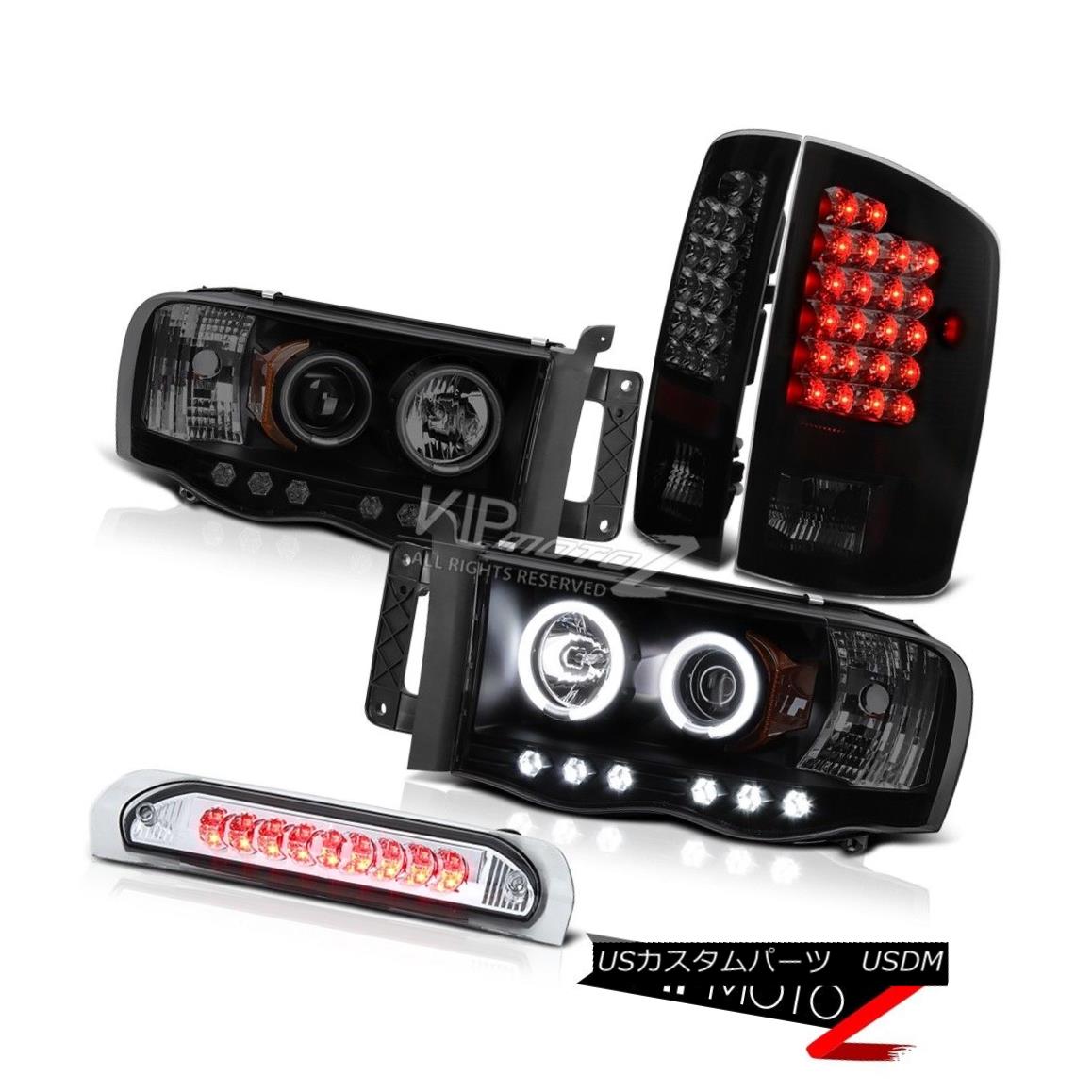 ヘッドライト 2004 2005 Ram PowerTech 4.7L WS Brightest CCFL Halo Headlight Smoke LED Tail Li 2004年2005年Ram PowerTech 4.7L WS最も明るいCCFL HaloヘッドライトスモークLEDテールLi 【並行輸入品】 69,333円