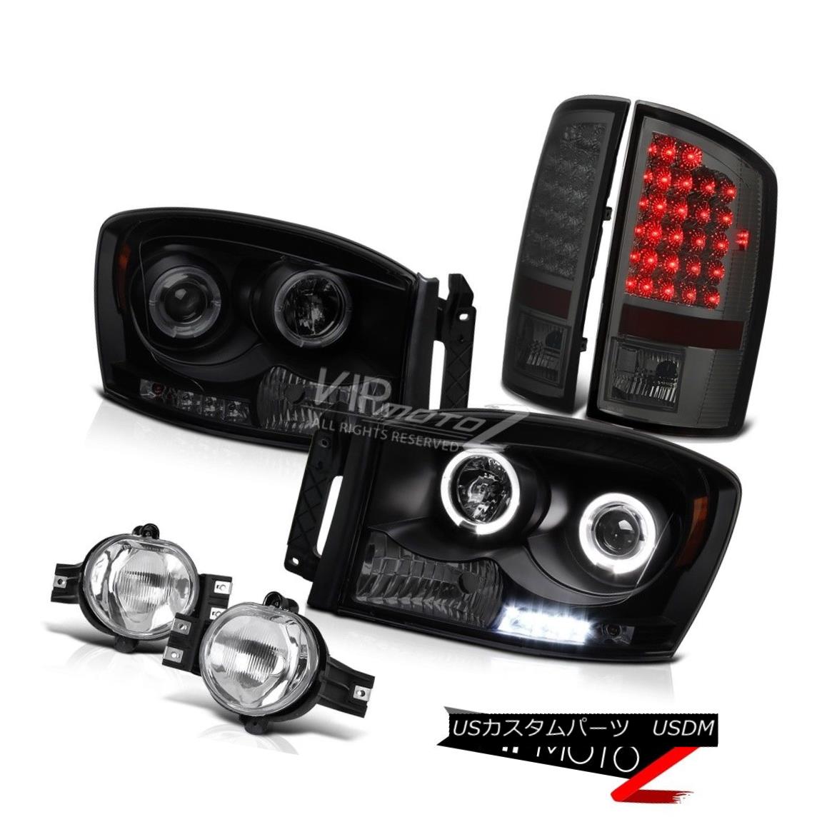ヘッドライト Dodge Ram SRT Smoke Halo Rim DAYTIME RUNNING Headlight Bumper Foglamp Tail Light Dodge Ram SRTスモークハローリムDAYTIME RUNNINGヘッドライトバンパーFoglampテールライト 【並行輸入品】