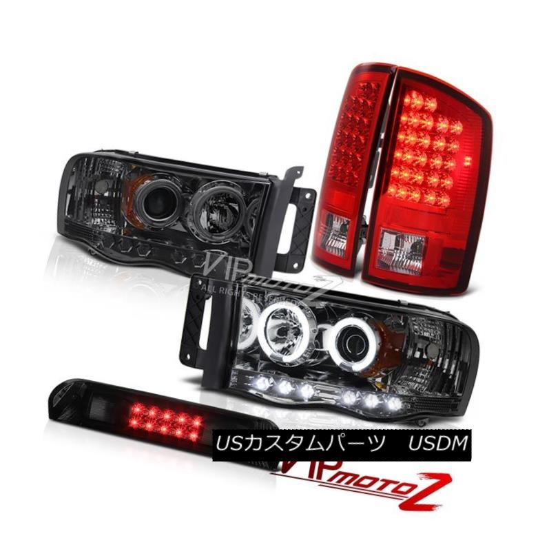 ヘッドライト [BRIGHTEST] CCFL Halo Headlights Red LED Taillights Brake Cargo 2002-2005 Ram V6 [明るい] CCFL Haloヘッドライト赤色LED灯台ブレーキ貨物2002-2005 Ram V6 【並行輸入品】