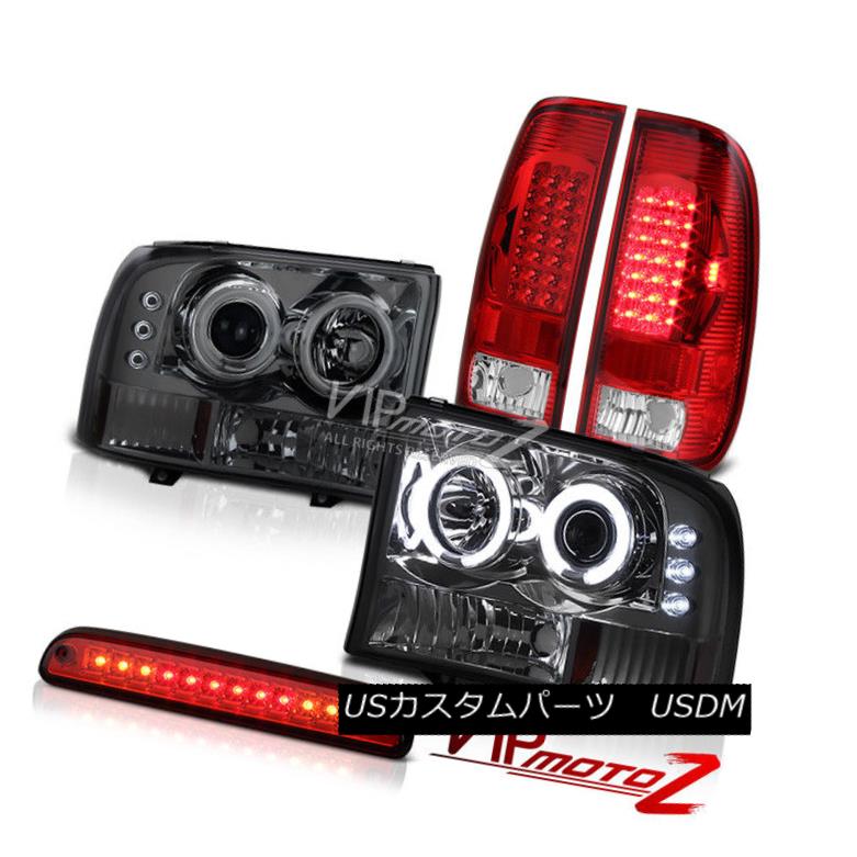 ヘッドライト SD CCFL Halo Rim Angel Headlights Third Brake Red LED Tail Lamps 99-04 Ford F350 SD CCFL Halo Rim Angelヘッドライト第3ブレーキ赤色LEDテールランプ99-04 Ford F350 【並行輸入品】
