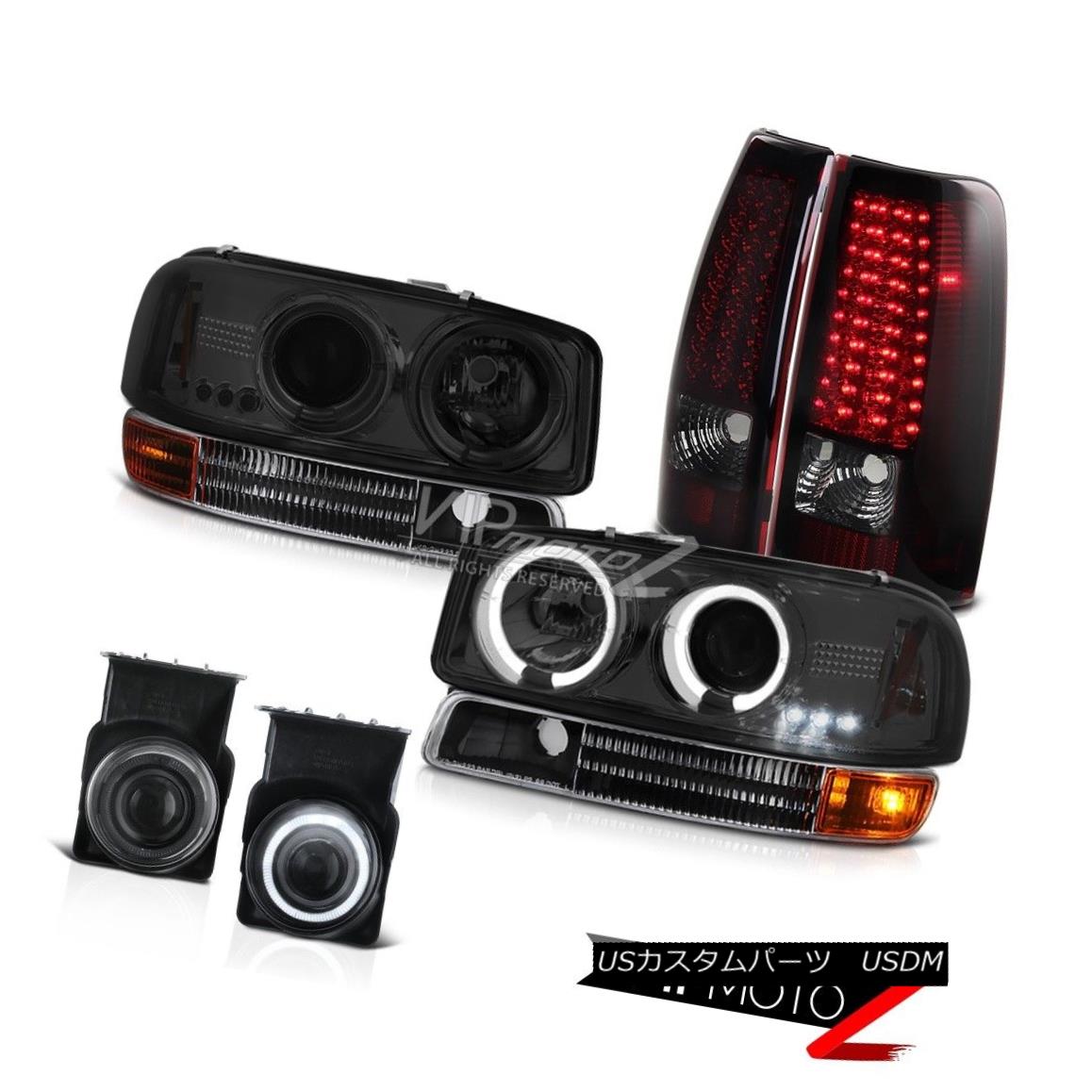 ヘッドライト 04 05 06 Sierra 4.3L V6 Projector Black Bumper L.E.D Rear Lights Red Driving Fog 04 05 06 Sierra 4.3L V6プロジェクターブラックバンパーL.E.Dリアライト赤色ドライビングフォグ 【並行輸入品】