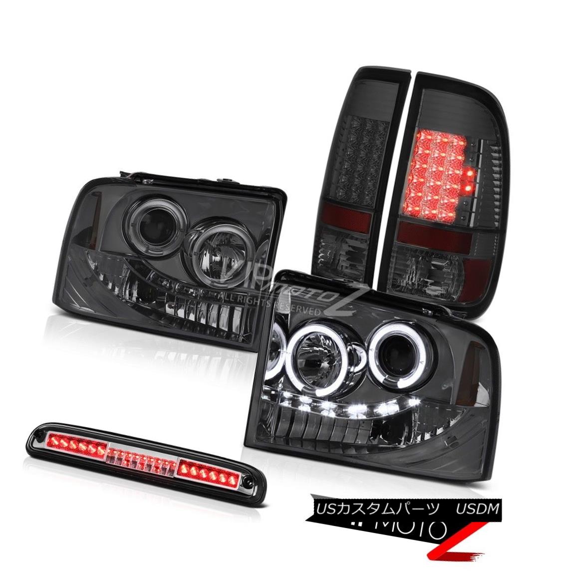 ヘッドライト 05 06 07 Ford F250 SD Halo Headlights Smoke Rear Brake Tail Lights High Stop LED 05 06 07フォードF250 SDハローヘッドライトスモークリアブレーキテールライトハイストップLED 【並行輸入品】 69,333円