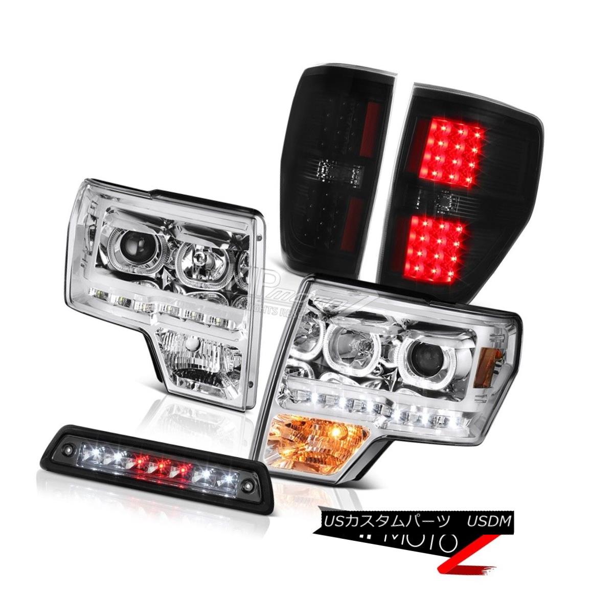 ヘッドライト 09-14 F150 FX2 Graphite smoke 3rd brake light rear lamps Headlamps \