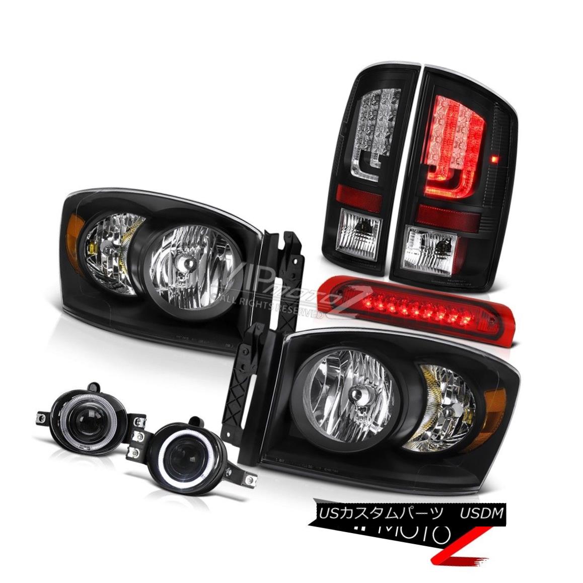 ヘッドライト 2006 Ram 5.9L Tail Lights Headlamps Chrome Fog Wine Red 3RD Brake Lamp Tron Tube 2006 Ram 5.9Lテールライトヘッドランプクロムフォグワインレッド3RDブレーキランプトロンチューブ 【並行輸入品】