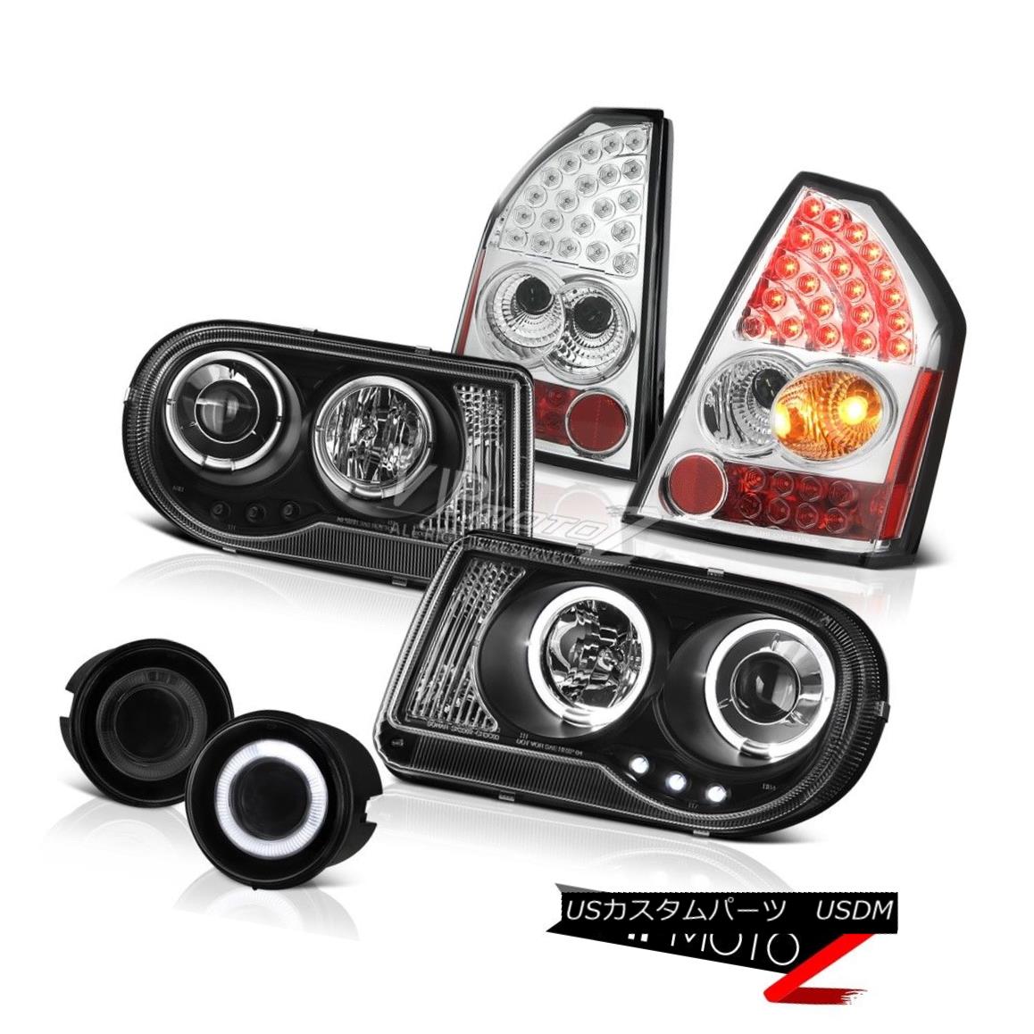 ヘッドライト 05 06 07 Chrysler 300C SRT8 L.E.D DRL Halo Headlights LED Tail Light Driving Fog 05 06 07クライスラー300C SRT8 L.E.D DRLハローヘッドライトLEDテールライトドライビングフォグ 【並行輸入品】