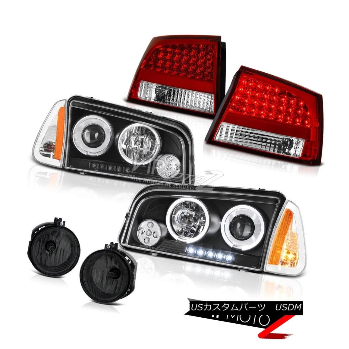 ヘッドライト 09-10 Dodge Charger 5.7L Smokey foglights red taillamps signal lamp headlamps 09-10ダッジチャージャー5.7Lスモーキーフォグライト赤いテールランプシグナルランプヘッドランプ 【並行輸入品】