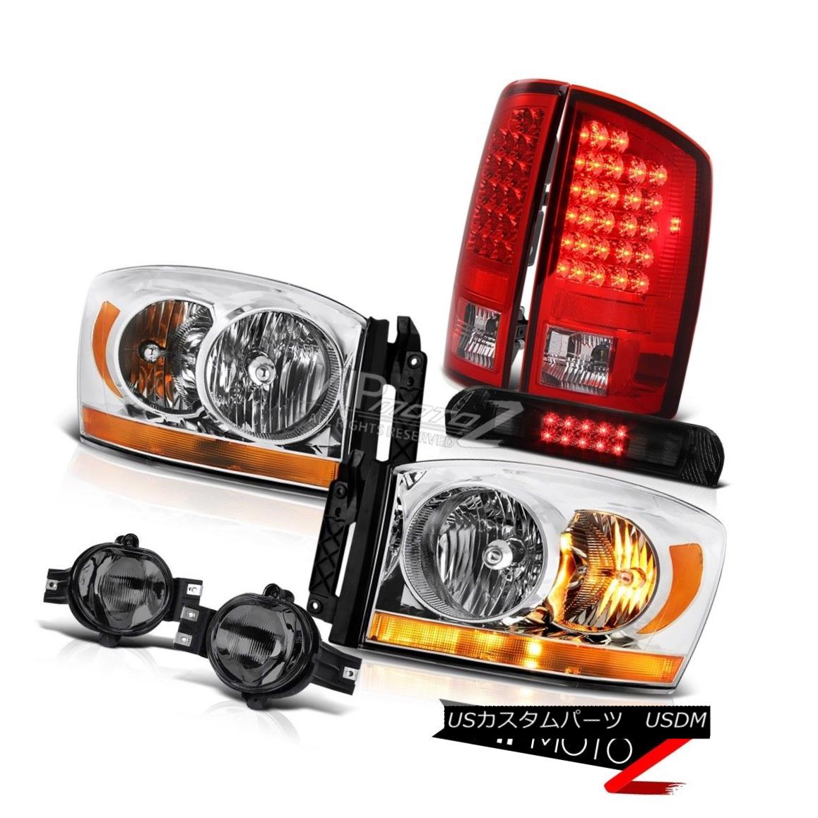 ヘッドライト 2006 Ram 3.7L Euro Clear Headlights Smoked Fog Lights Roof Cargo Lamp Tail Lamps 2006 Ram 3.7Lユーロクリアヘッドライトスモークフォグライトルーフカーゴランプテールランプ 【並行輸入品】