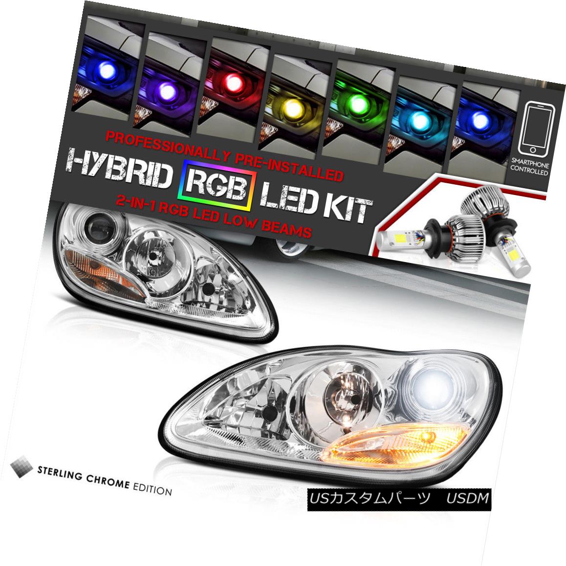 ヘッドライト Chrome Euro Head Light M-Benz S-CLASS W220 2000-2005 [REMOTE COLOR LED LOW BEAM] クロムユーロヘッドライトM-Benz S-CLASS W220 2000-2005 [リモートカラーLEDロムビーム] 【並行輸入品】