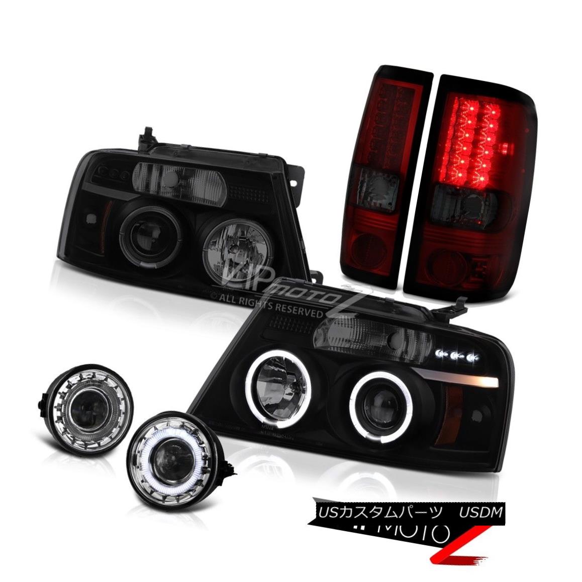 ヘッドライト Dual Angel Eye Headlights LED Red Smoke Tail Lights Switch Fog Lamp 04-08 F150 デュアルエンジェルアイヘッドライトLEDレッド煙テールライトスイッチフォグランプ04-08 F150 【並行輸入品】 69,333円