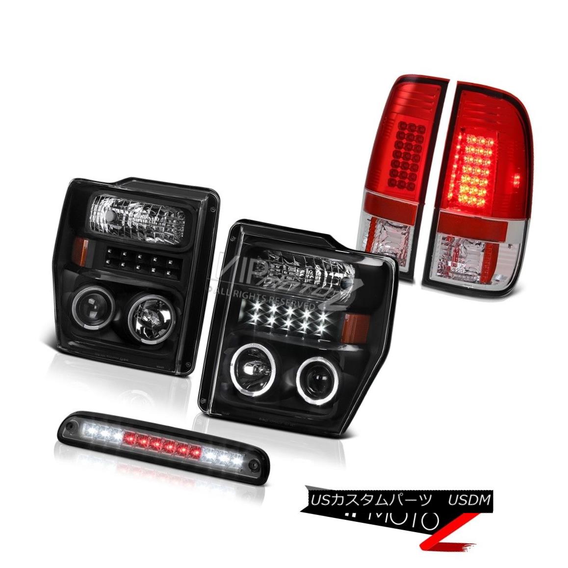 ヘッドライト Black Halo LED Headlights Third Brake Cargo Taillights Red 2008-2010 F-250 XL ブラックハローLEDヘッドライト第3ブレーキキャロウェイテールライトレッド2008-2010 F-250 XL 【並行輸入品】