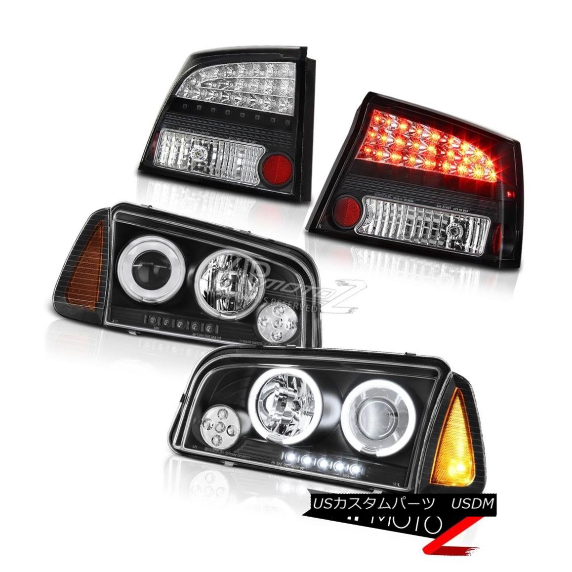 ヘッドライト 06-08 Dodge Charger SXT Black rear brake lamps corner lamp projector headlamps 06-08ダッジチャージャーSXTブラックリアブレーキランプコーナーランププロジェクターヘッドランプ 【並行輸入品】