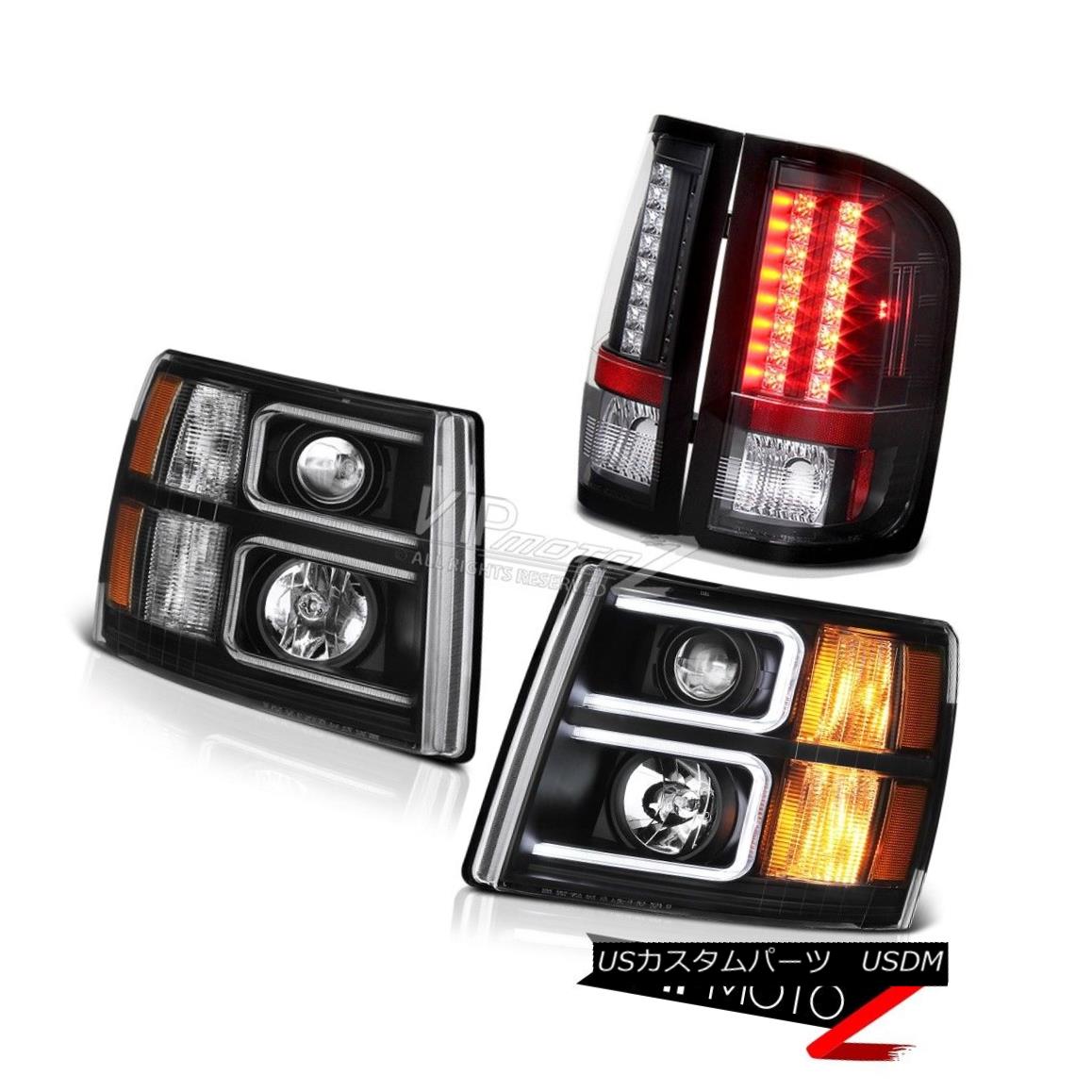 ヘッドライト 07-13 Silverado WT Raven Black Projector Headlamps Taillamps Light Bar Newest 07-13 Silverado WT Raven Blackプロジェクターヘッドランプタイルランプライトバー最新 【並行輸入品】