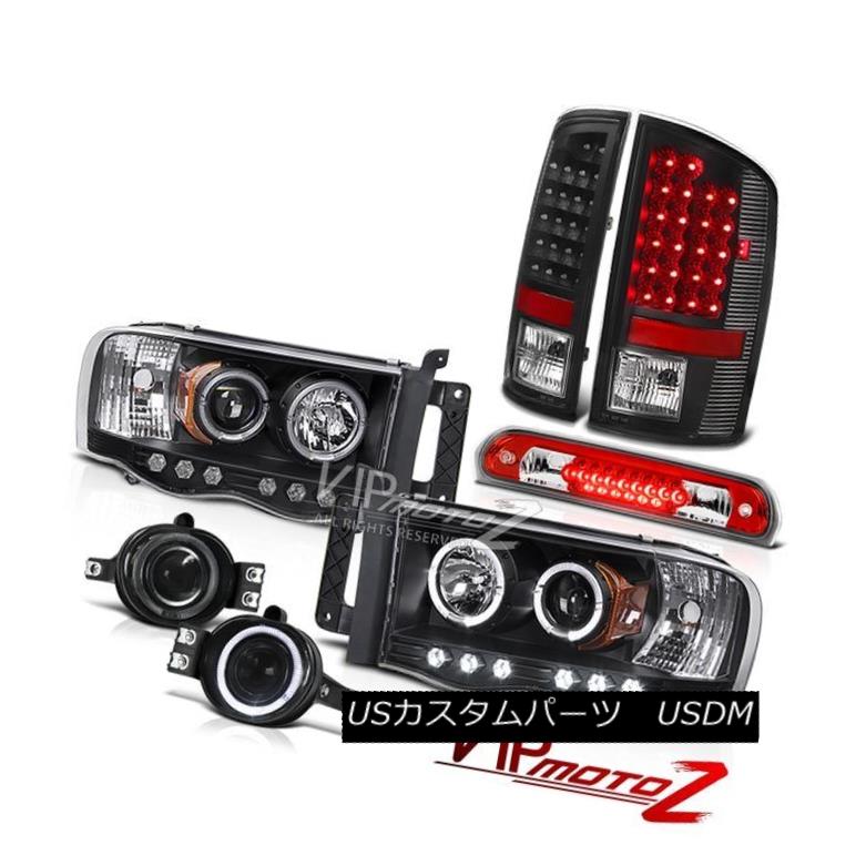 ヘッドライト 02-05 Ram SRT-10 Black Halo Rim LED Headlights Brake Tail Lights Foglights 3rd 02-05ラムSRT-10ブラックハローリムLEDヘッドライトブレーキテールライトフォグライト3rd 【並行輸入品】