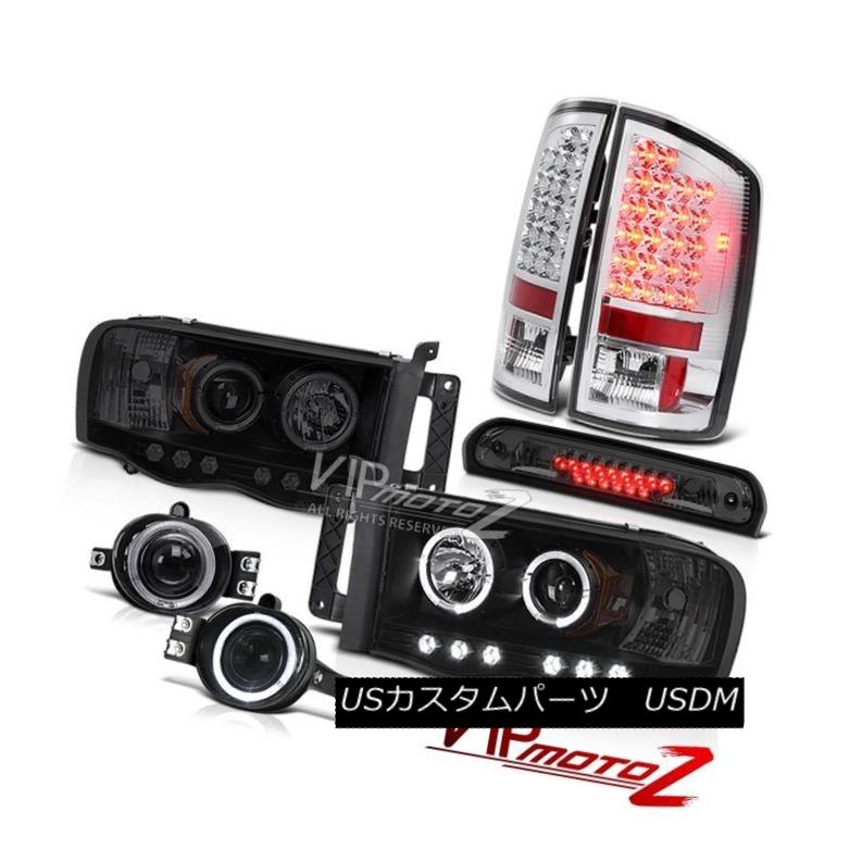 ヘッドライト 02-05 Ram Magnum V8 Headlights Halo LED SMD Tail Lights Driving Fog 3rd Brake 02-05ラムマグナムV8ヘッドライトHalo LED SMDテールライトドライビングフォグ3rdブレーキ 【並行輸入品】