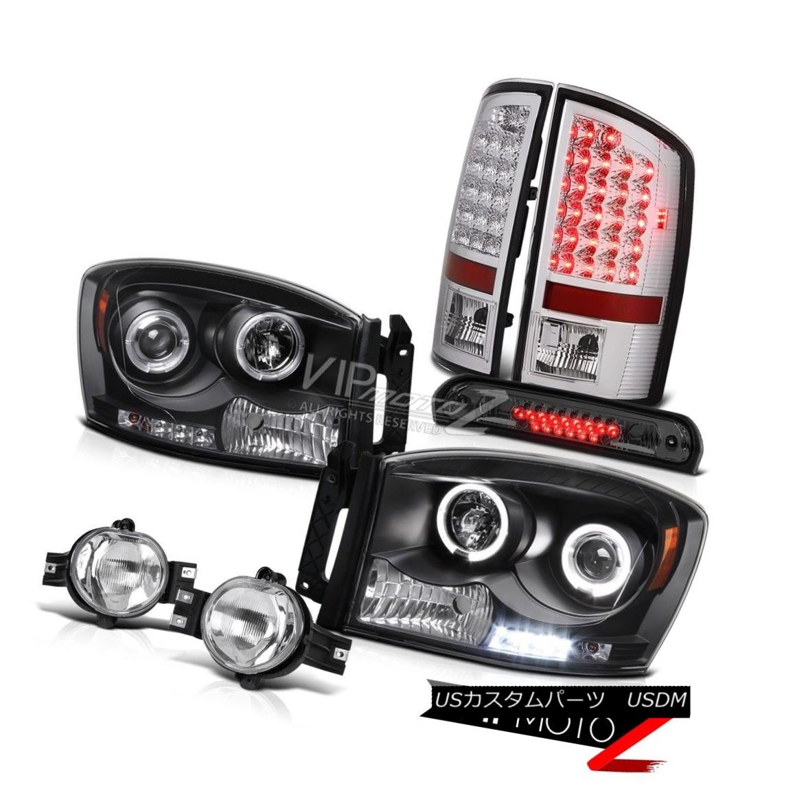 ヘッドライト 2007-2008 Dodge Ram 3500 Halo LED Headlights Chrome Tail Lamps Driving Fog High 2007-2008 Dodge Ram 3500 Halo LEDヘッドライトChrome Tail Lamps Driving Fog High 【並行輸入品】