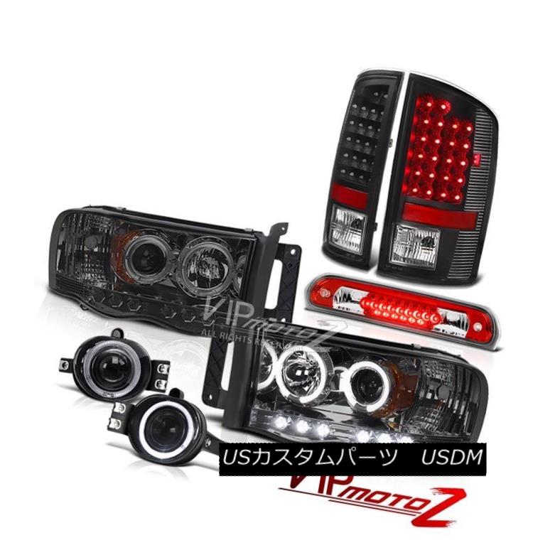 ヘッドライト 02 03 04 05 Ram Hemi Projector Headlights Black LED Taillights Euro Fog Roof Red 02 03 04 05ラム・ヘミ・プロジェクター・ヘッドライトブラックLED・テールライトユーロ・フォグ・ルーフ・レッド 【並行輸入品】