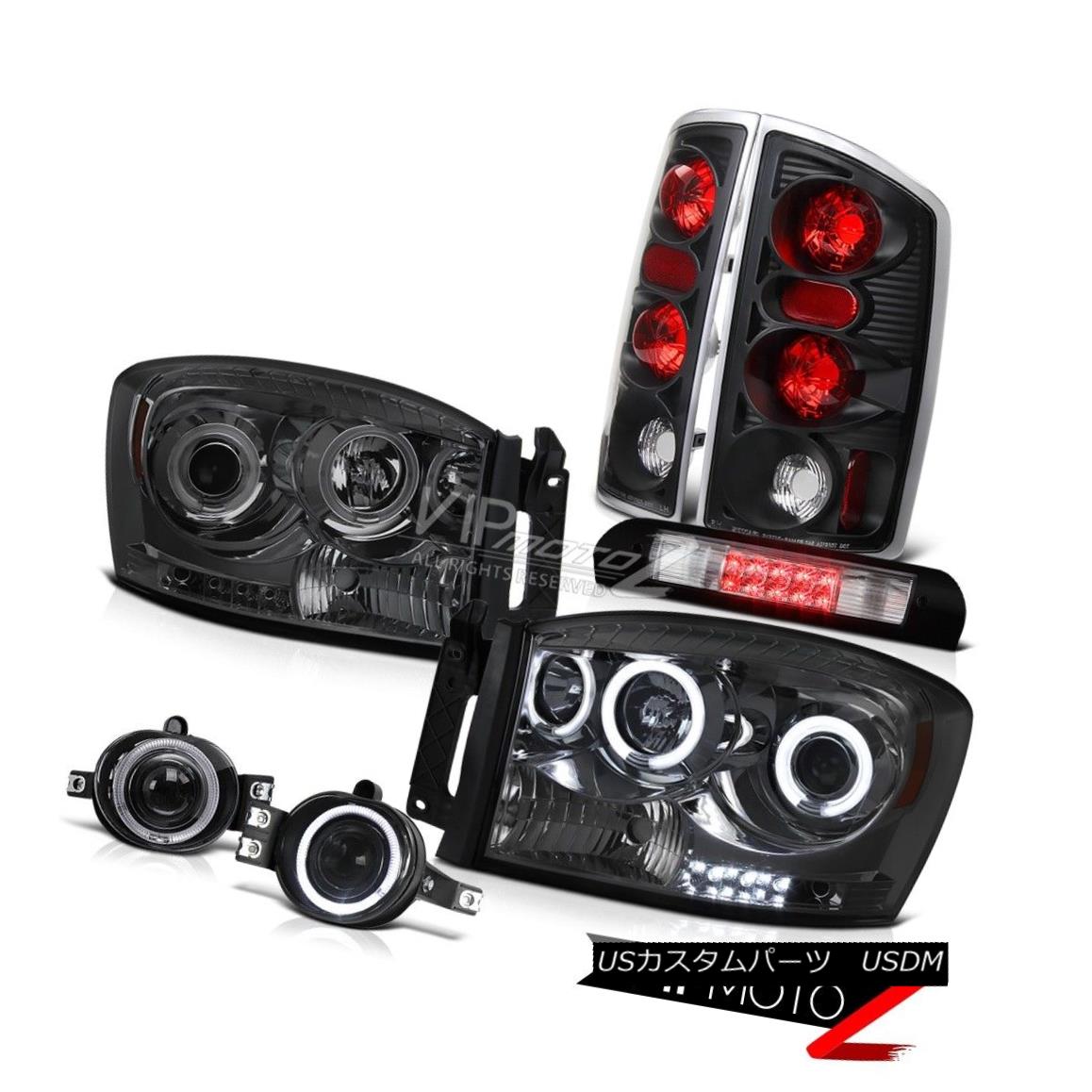 ヘッドライト CCFL Rim Headlights Rear Black Brake Lamps Foglights Roof LED 06 Dodge Ram Hemi CCFLリムヘッドライトリアブラックブレーキランプフォグライトルーフLED 06ドッジラムヘミ 【並行輸入品】
